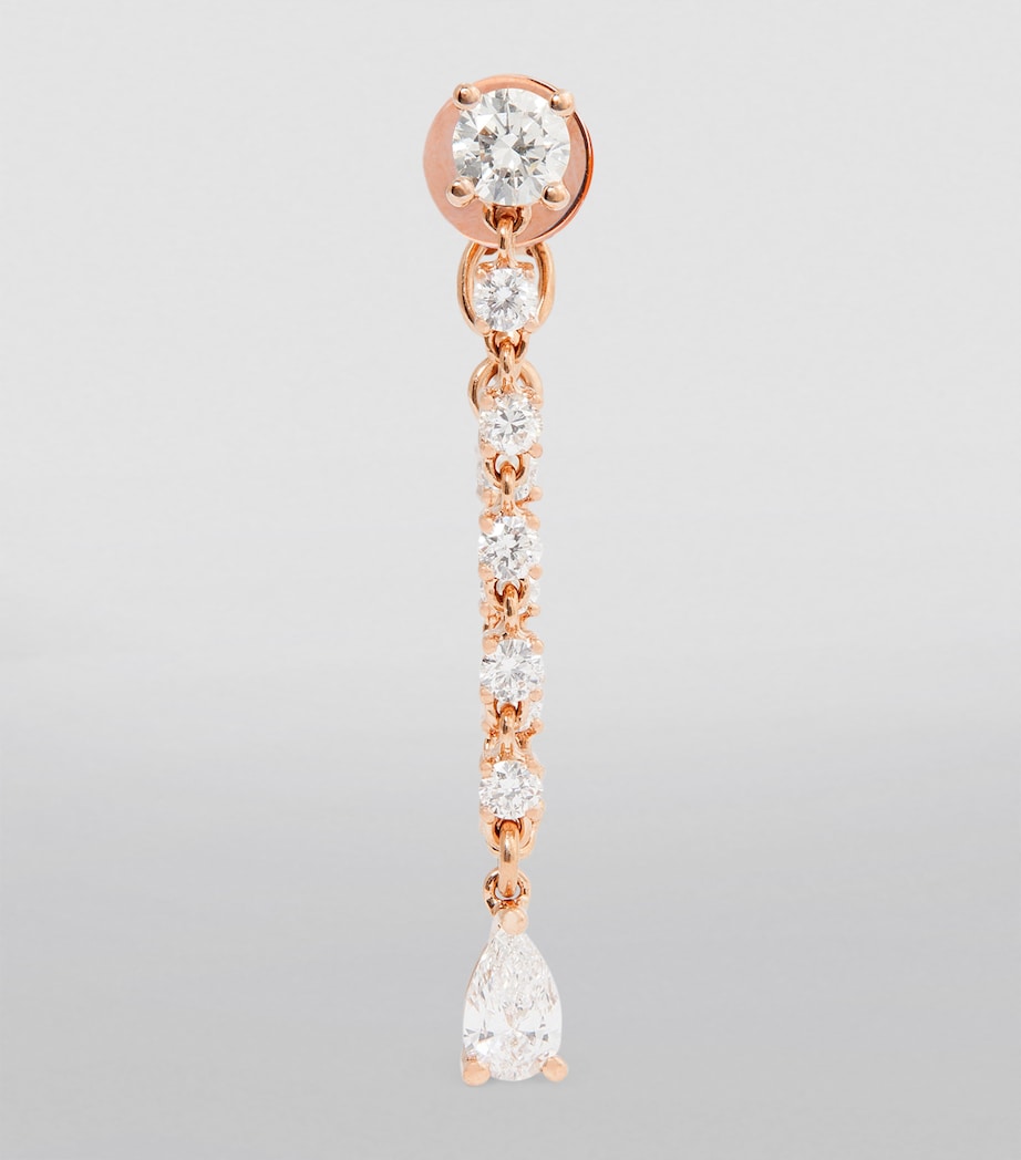 Rose Gold and Diamond Olivia Loop Earring ROSE GOLD Image 2