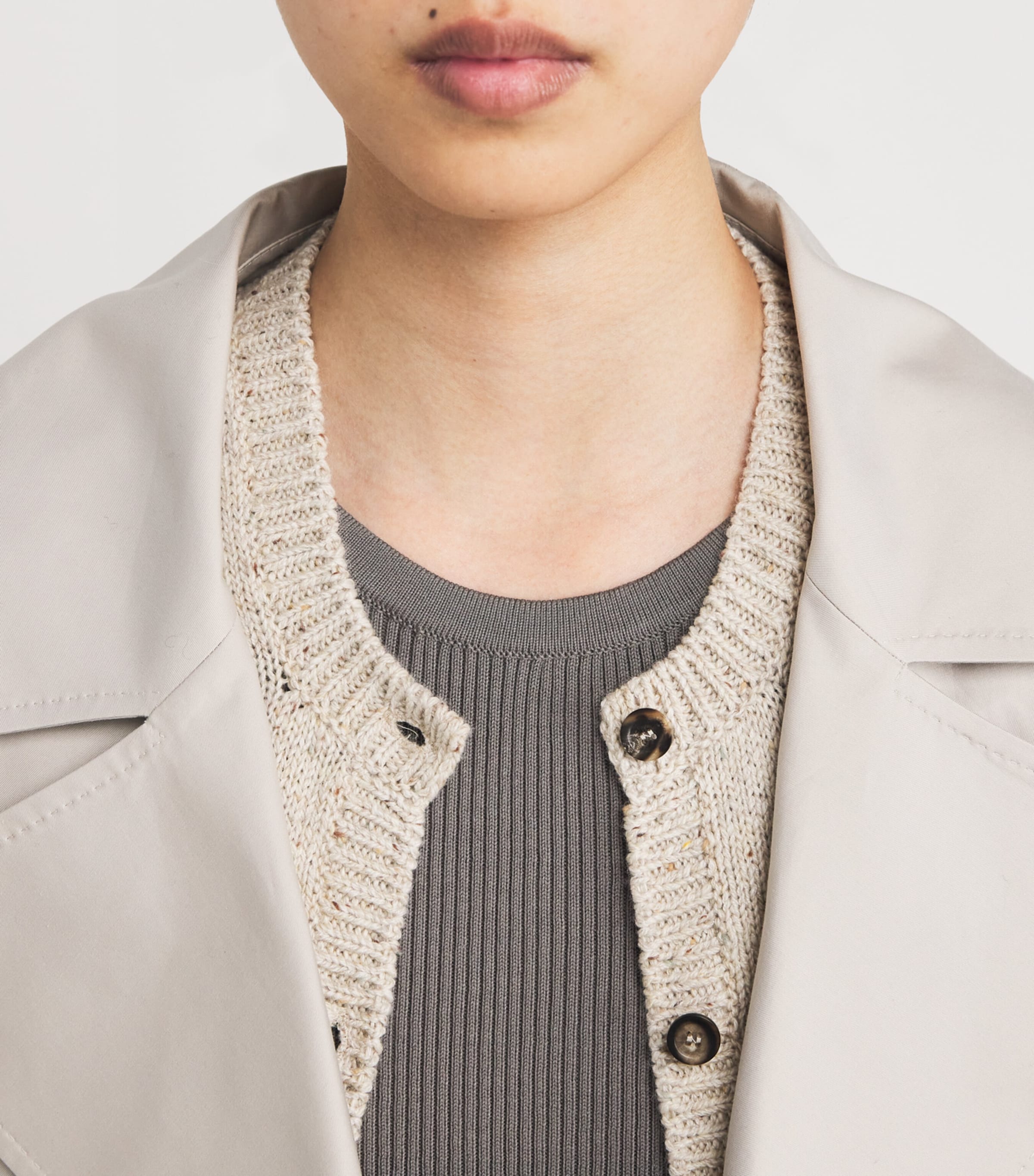 Cotton Ribbed Tank Top MEDIUM GREY Image 6