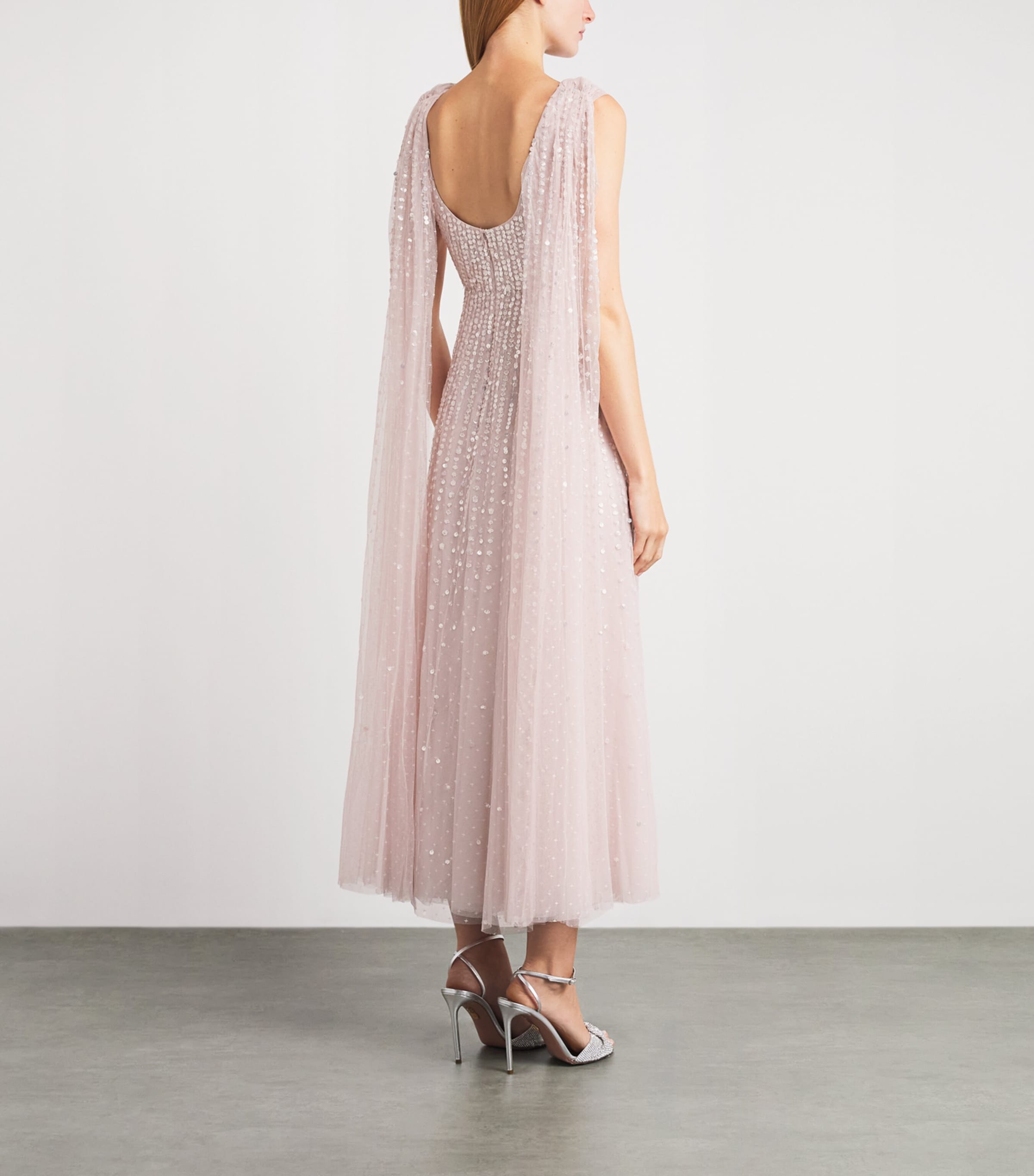 Needle & Thread Womens Moonlight Sequin Maxi Dress Shell Image 4