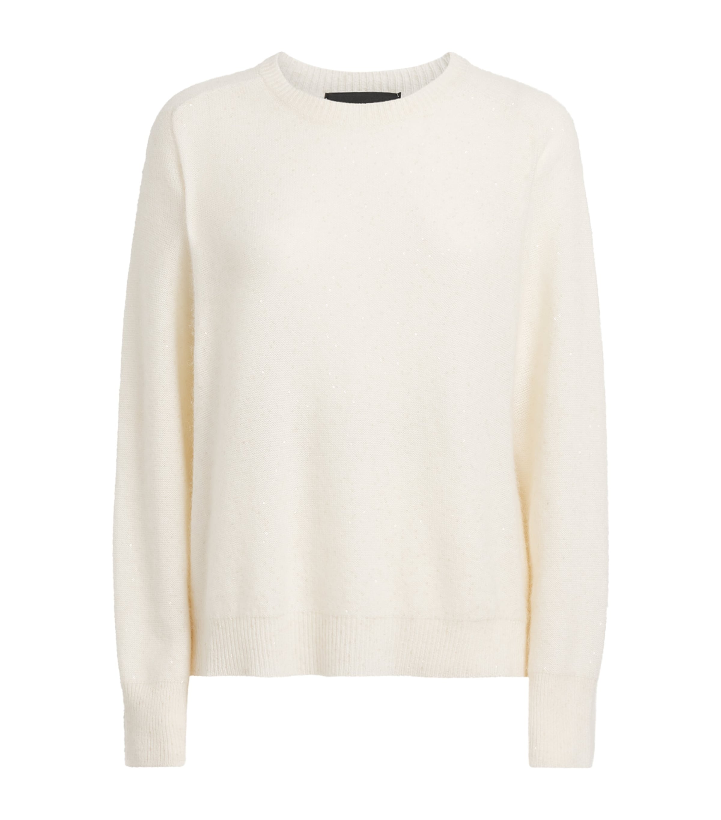 Fabiana Filippi Womens Sequin-Embellished Sweater Bianco Image 1