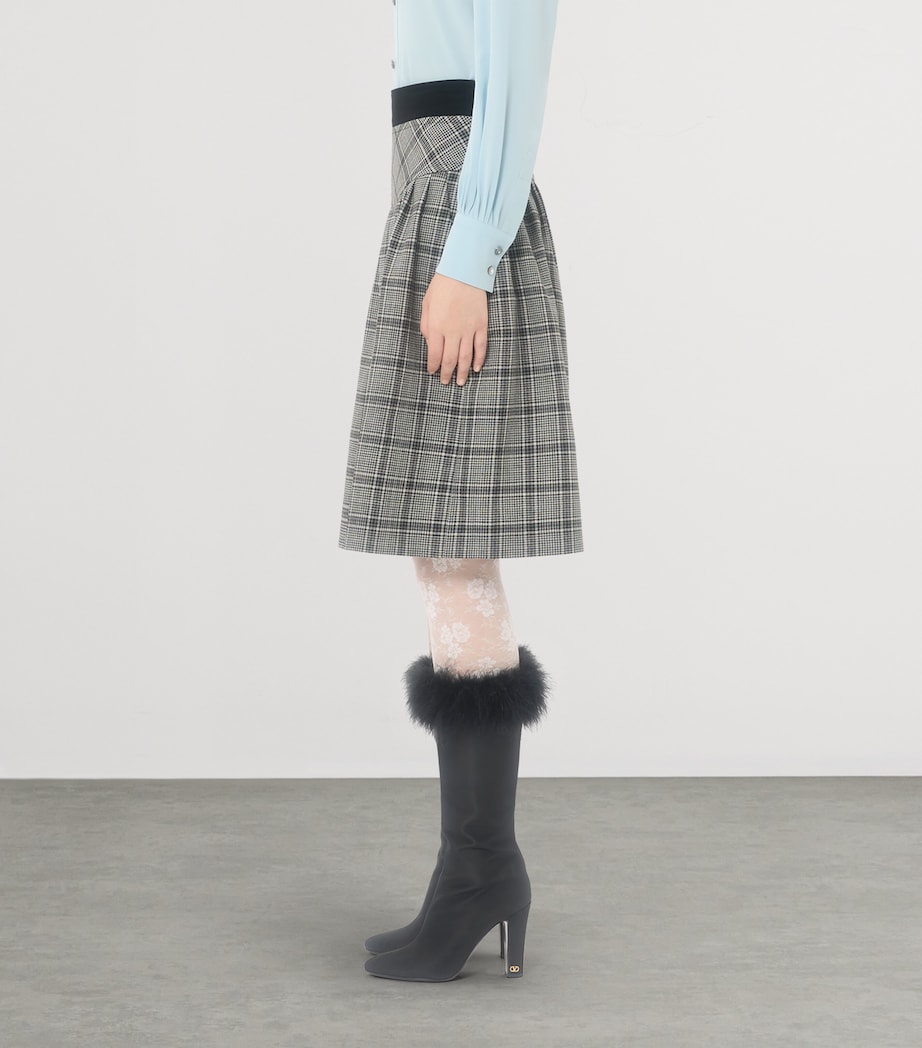 Virgin Wool Check Shorts C1W Image 3