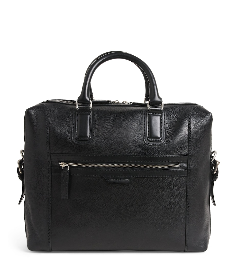 Officine Creative Leather Jules Briefcase Nero Image 1
