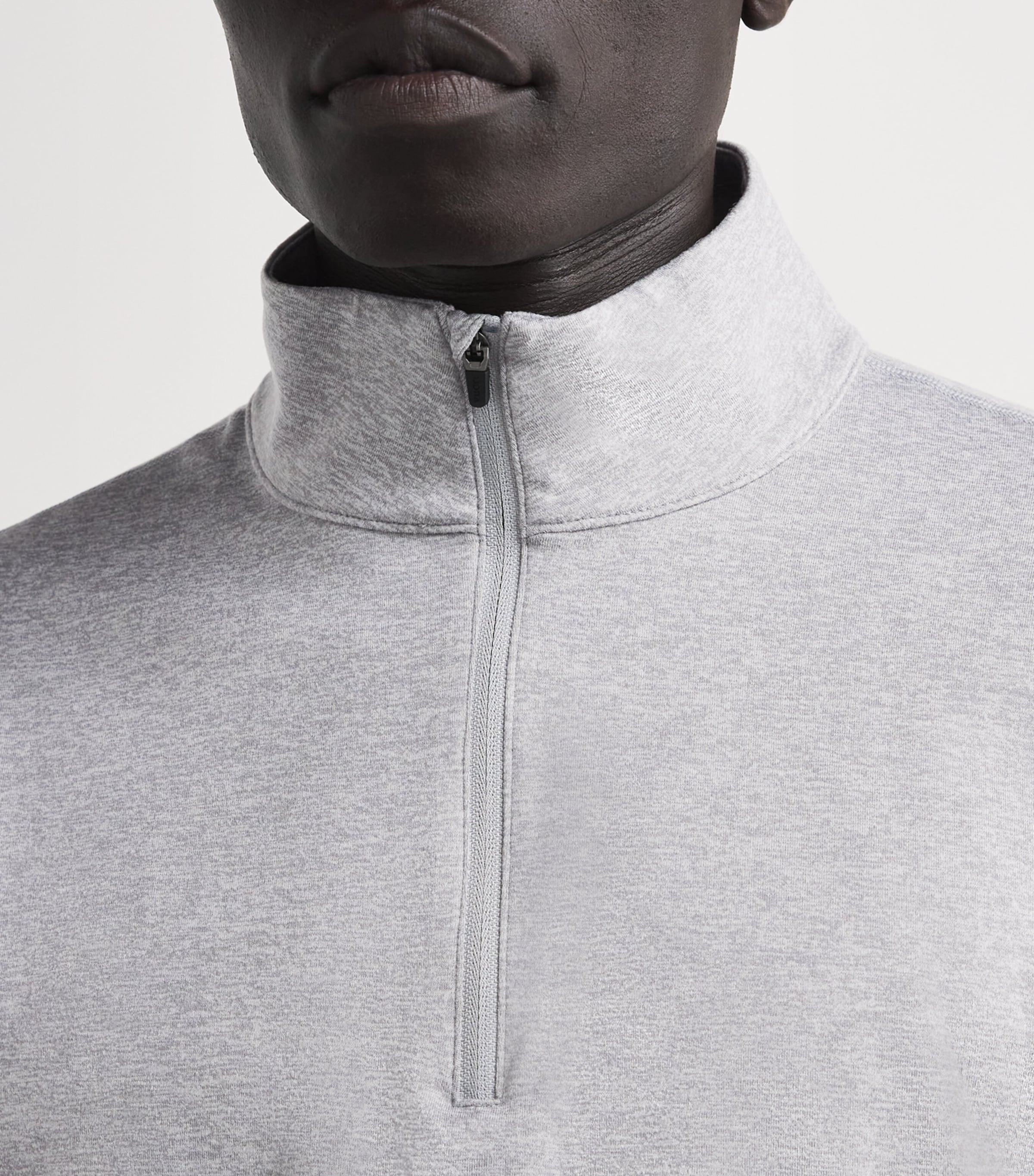 VUORI Mens Half-Zip Ponto Sweatshirt Lhg Lt Heather Grey Image 6