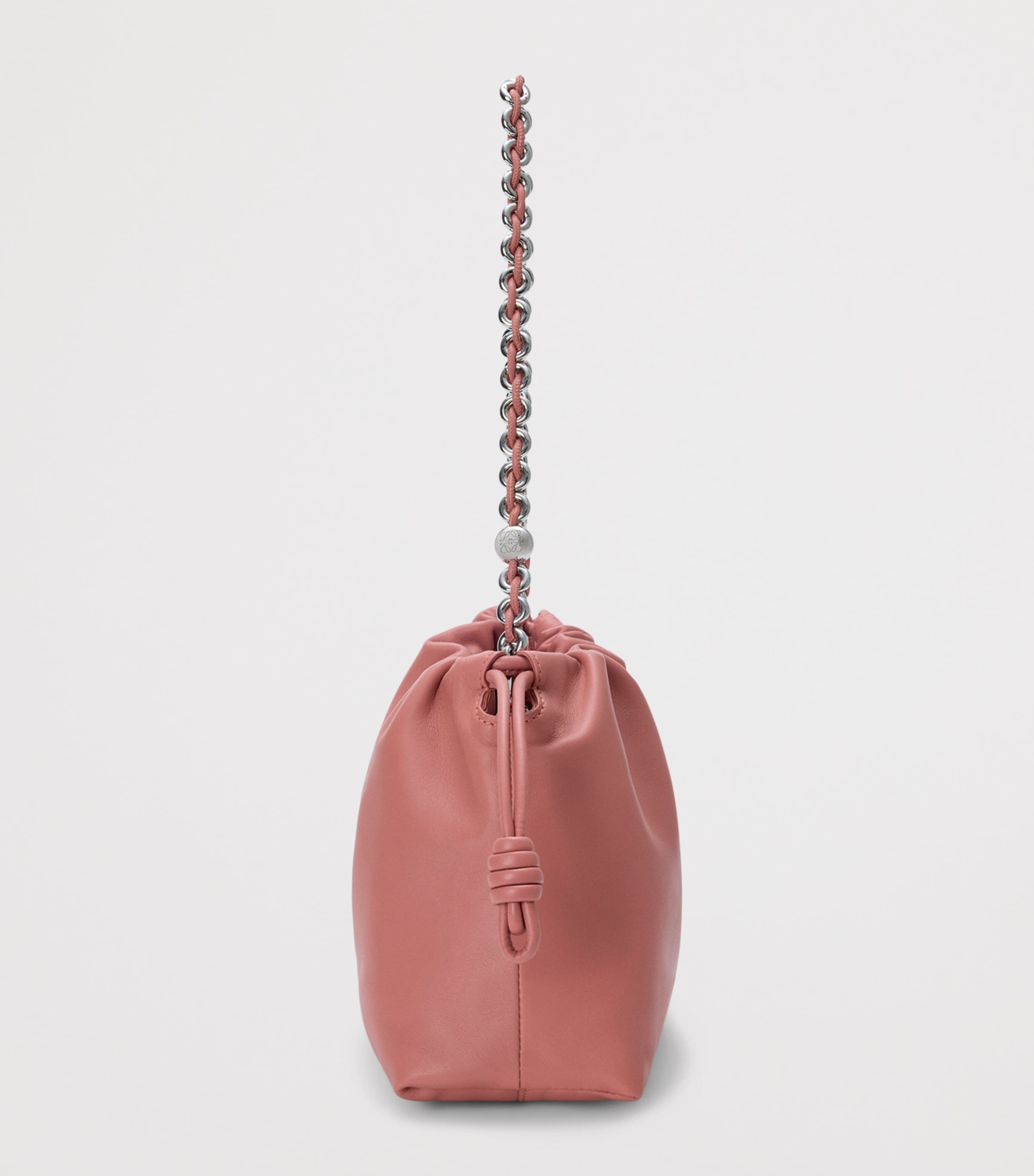 Medium Leather Flamenco Shoulder Bag BLUSH Image 4