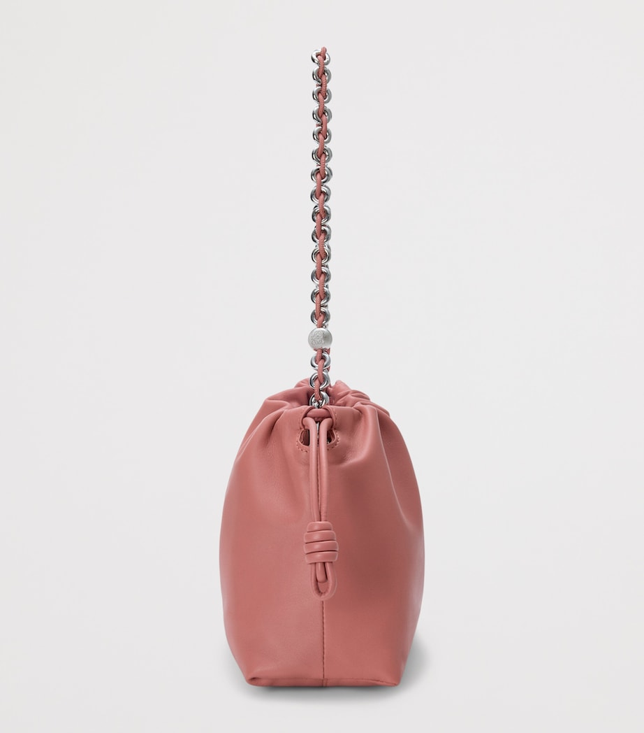 Medium Leather Flamenco Shoulder Bag BLUSH Image 4