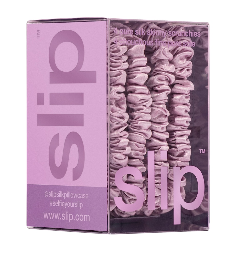 Mulberry Silk Skinny Scrunchies (Set of 4) WILDFLOWER Image 7