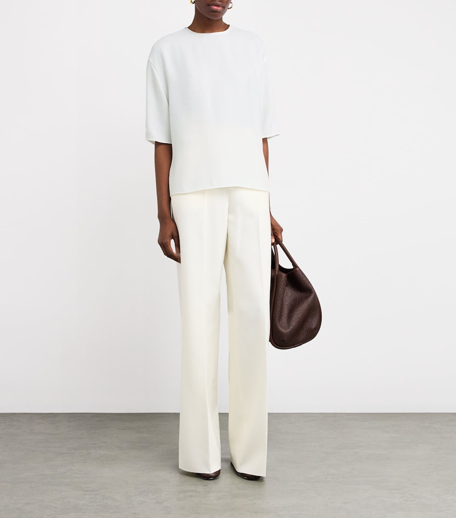 Crepe Dolmain T-Shirt 101OWH Image 2