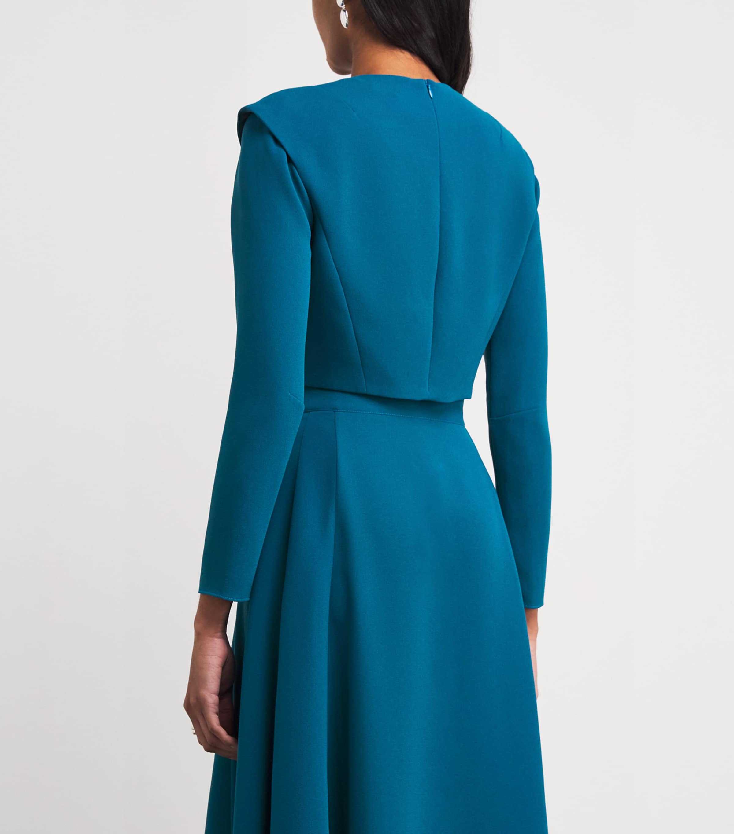 Georgette Cropped Jab Jacket LAGUNA BLUE Image 4