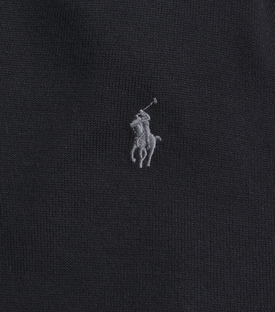 Polo Ralph Lauren Mens Cotton Polo Pony Sweater Polo Black Image 5