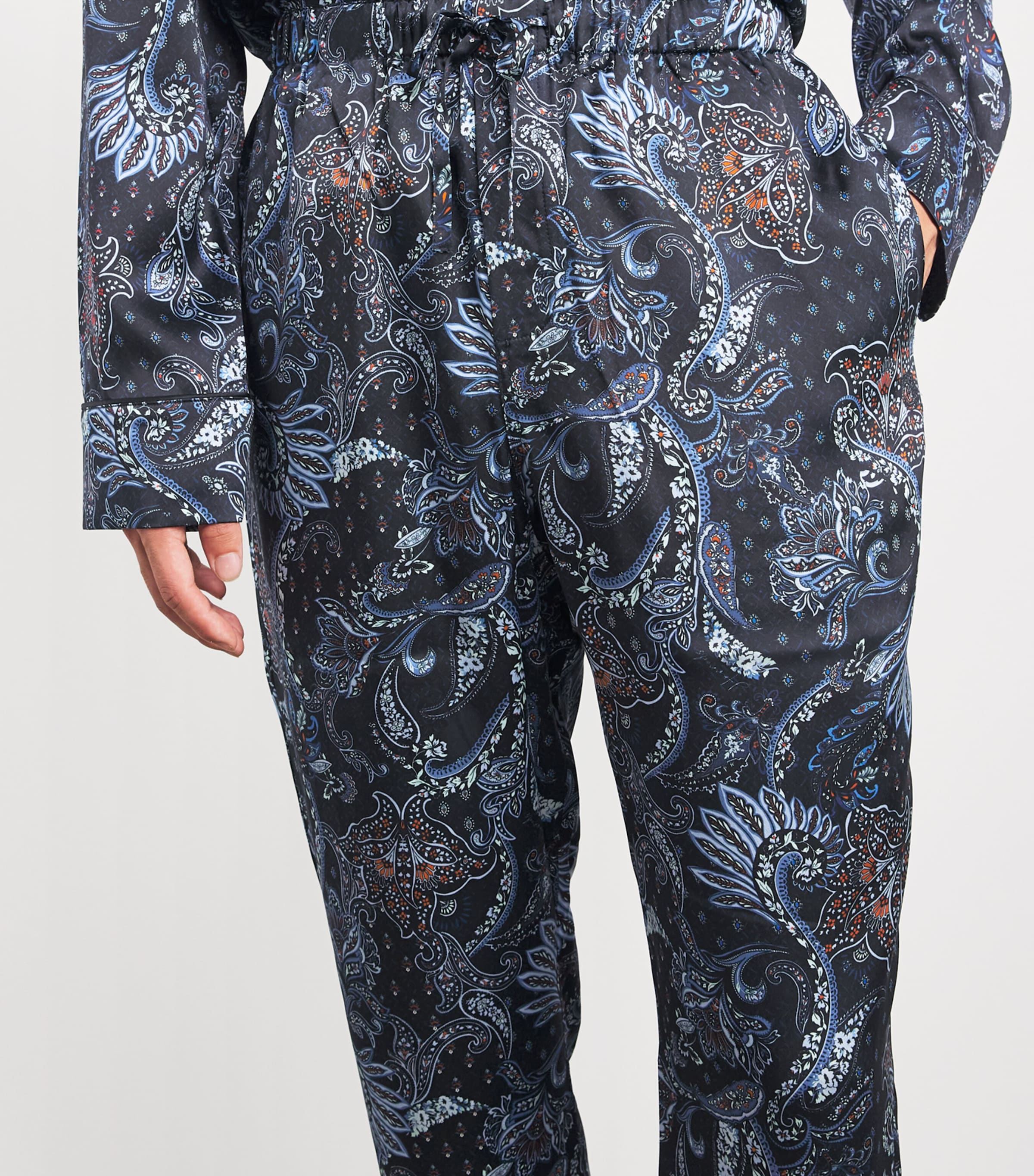 Silk Paisley Pyjama Set MULTI Image 6