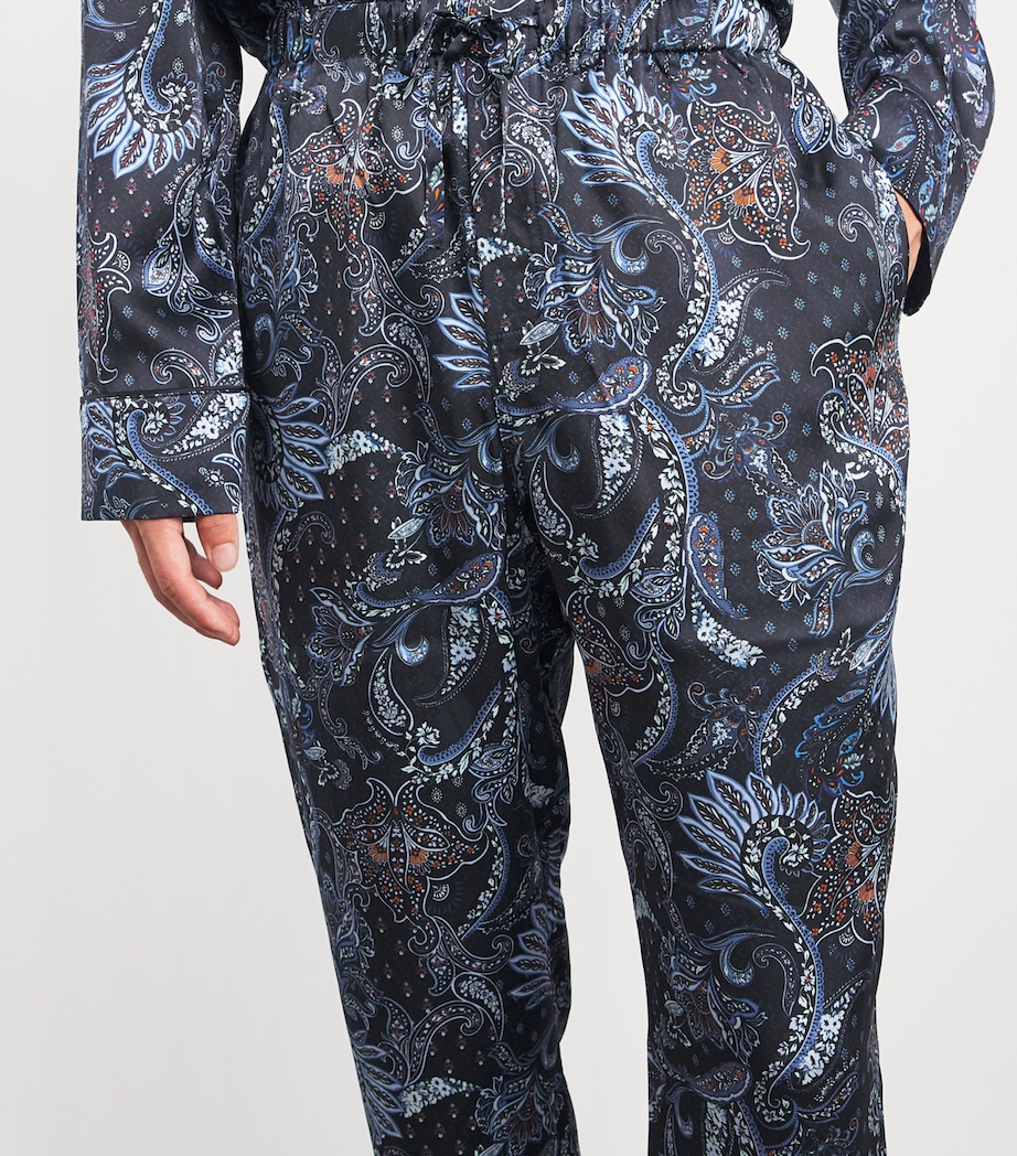 Silk Paisley Pyjama Set MULTI Image 6