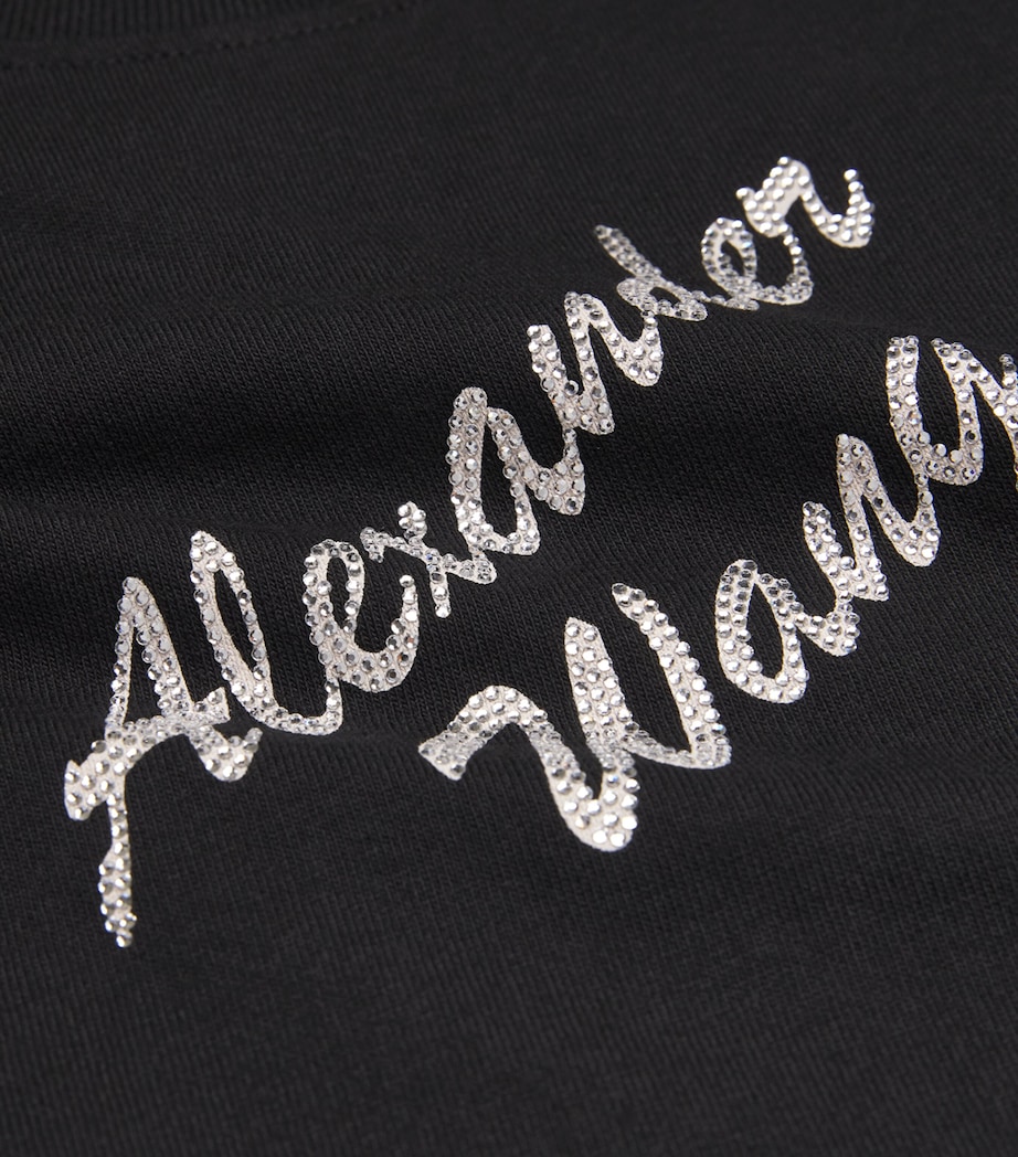 Cotton Logo T-Shirt 001 BLACK Image 5