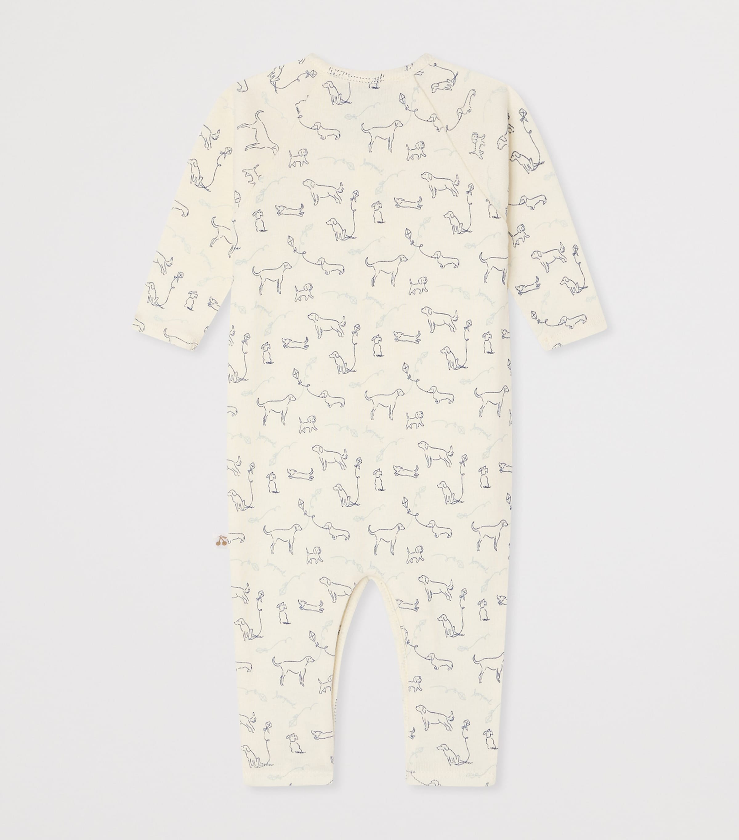 Bonpoint Cotton Printed Playsuit (1-18 Months) Im Bleu Nuit Image 2