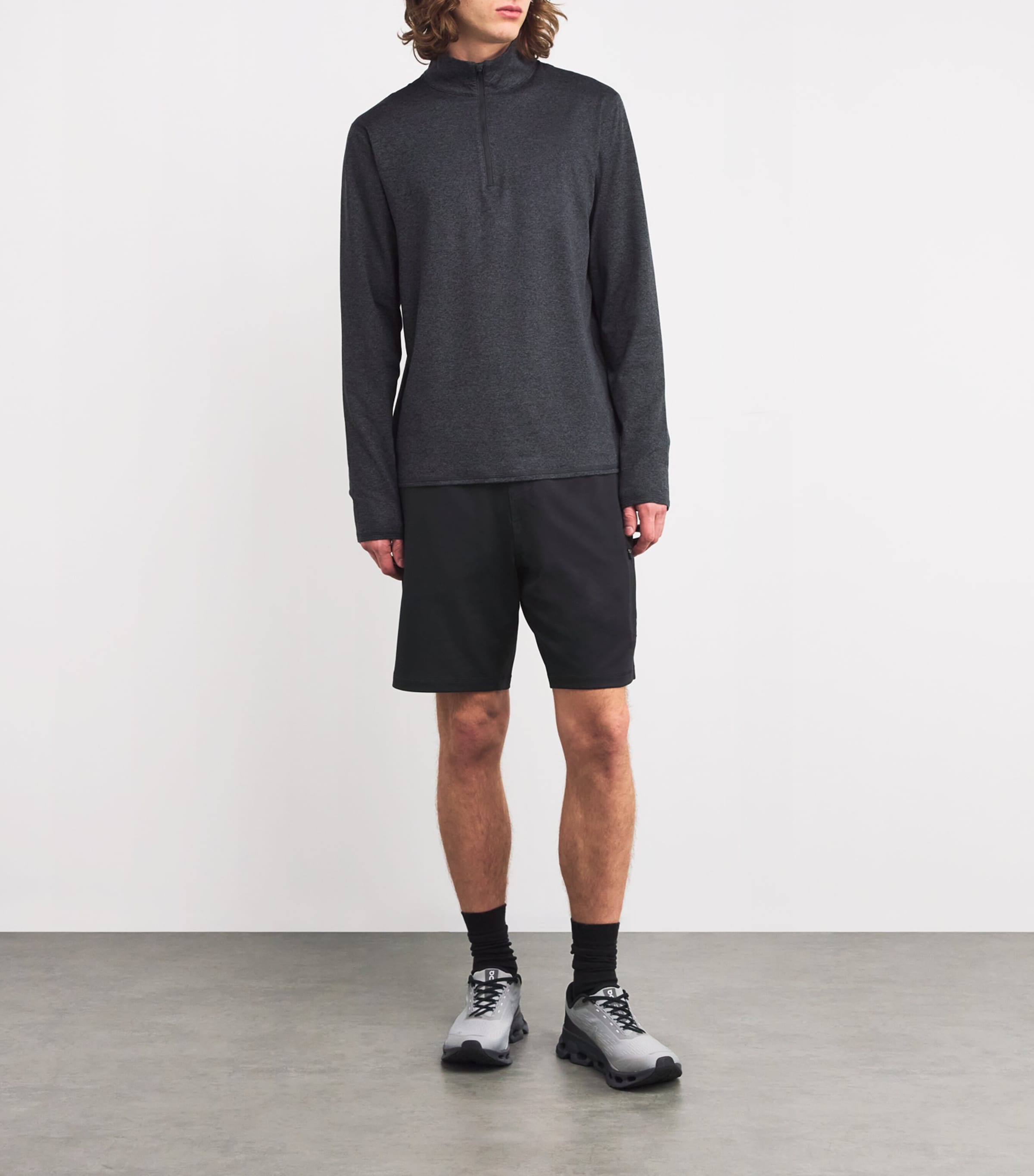 VUORI Mens Sunday Performance Shorts Black Image 2