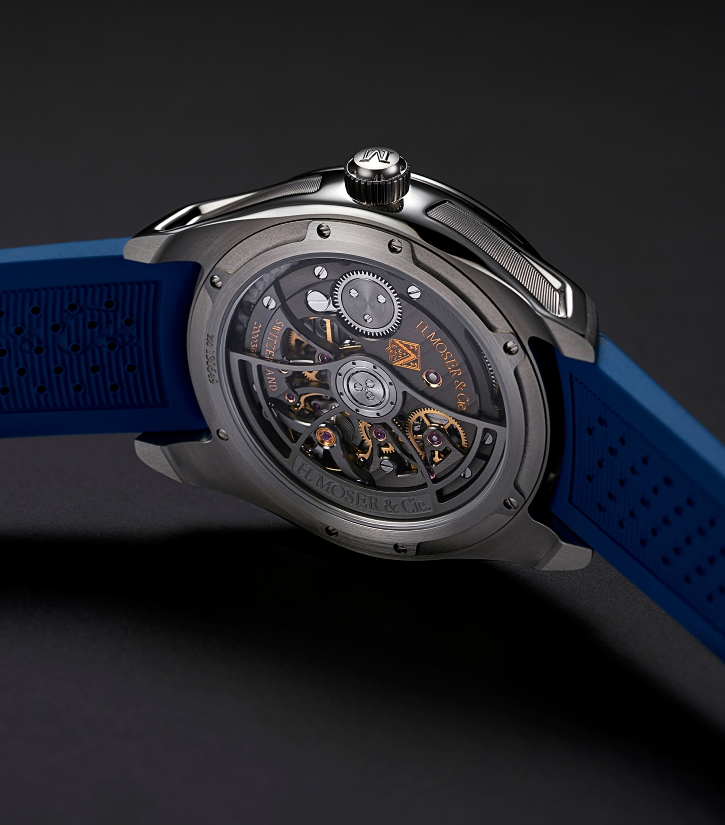Stainless Steel Pioneer Retrograde Seconds Watch 42.8mm BLUE Image 3