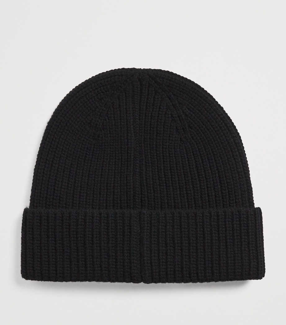 Embroidered Logo Beanie BLACK Image 2