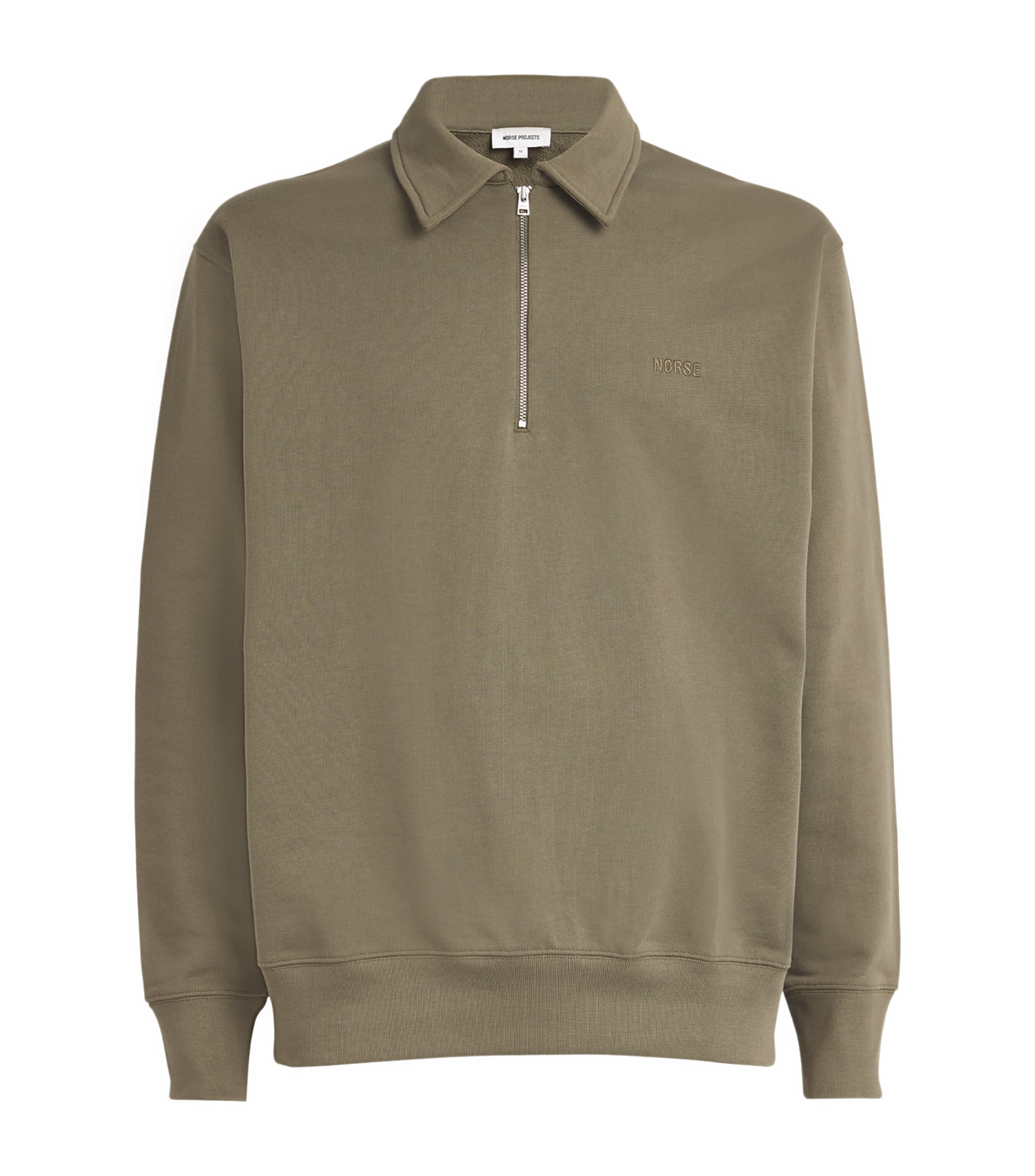 Norse Projects Green Marten Sweater In Sediment Green