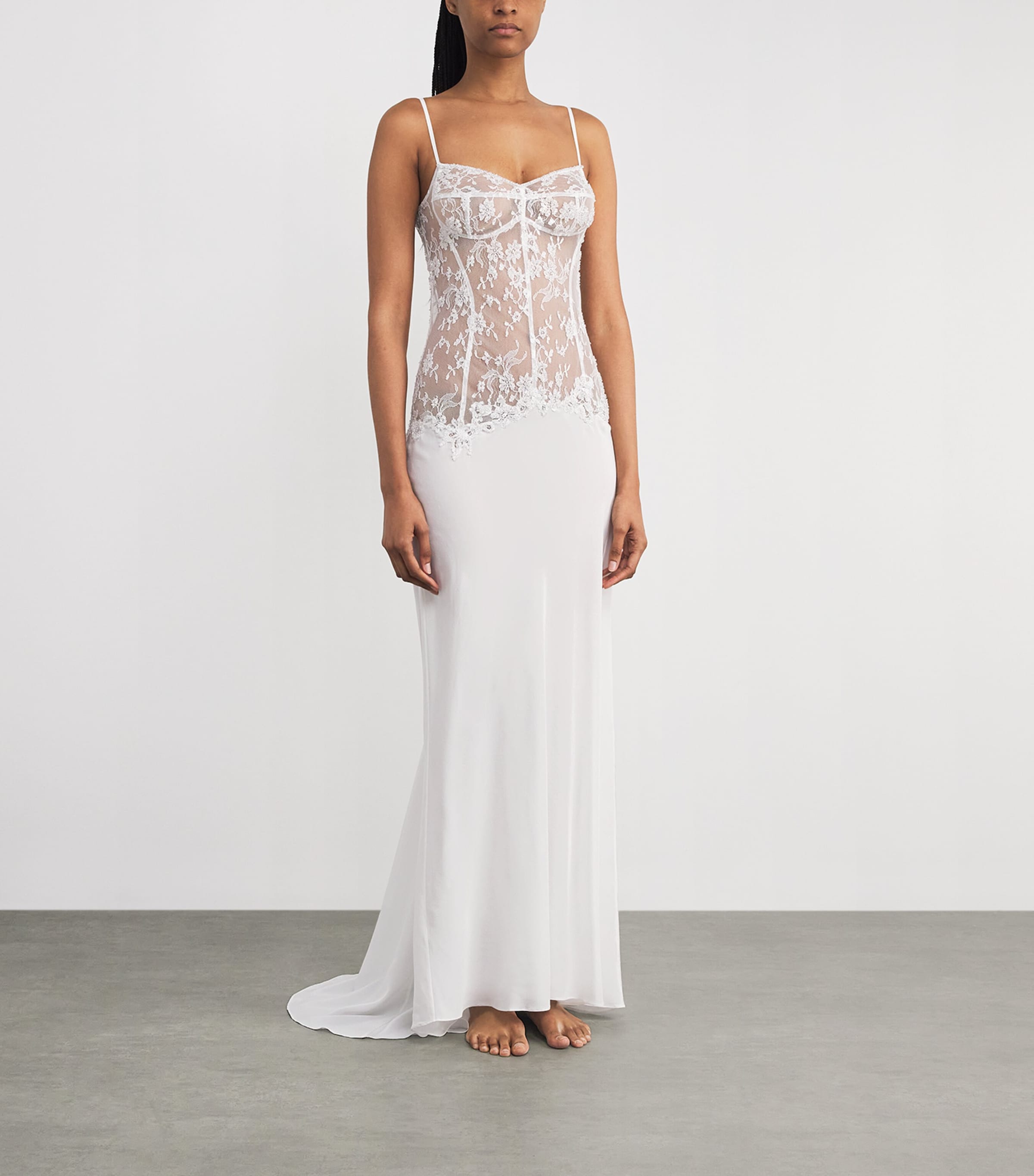 Silk Fatima The Bride Maxi Dress WHITE Image 2