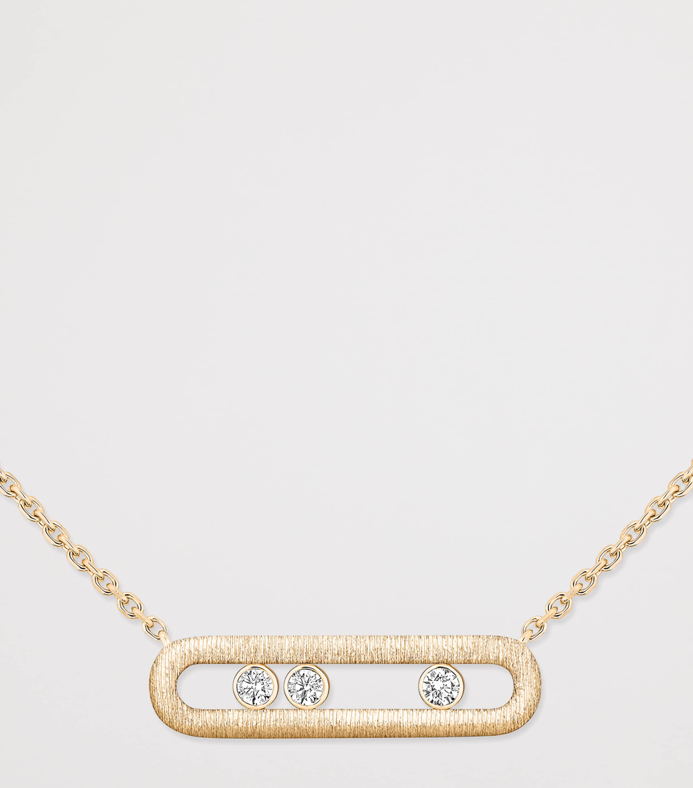 Messika Move Classique Yellow Gold and Diamond Necklace Yellow Gold Image 3