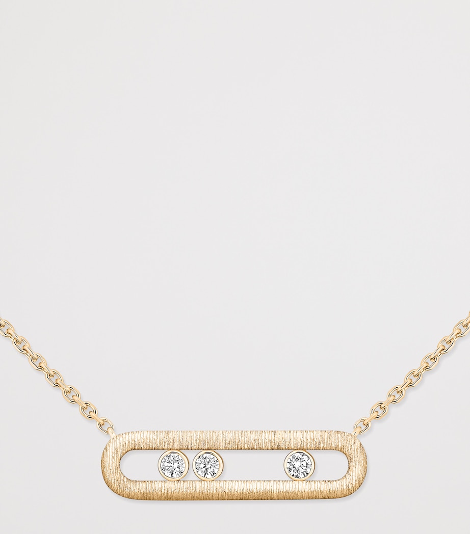 Messika Move Classique Yellow Gold and Diamond Necklace Yellow Gold Image 3