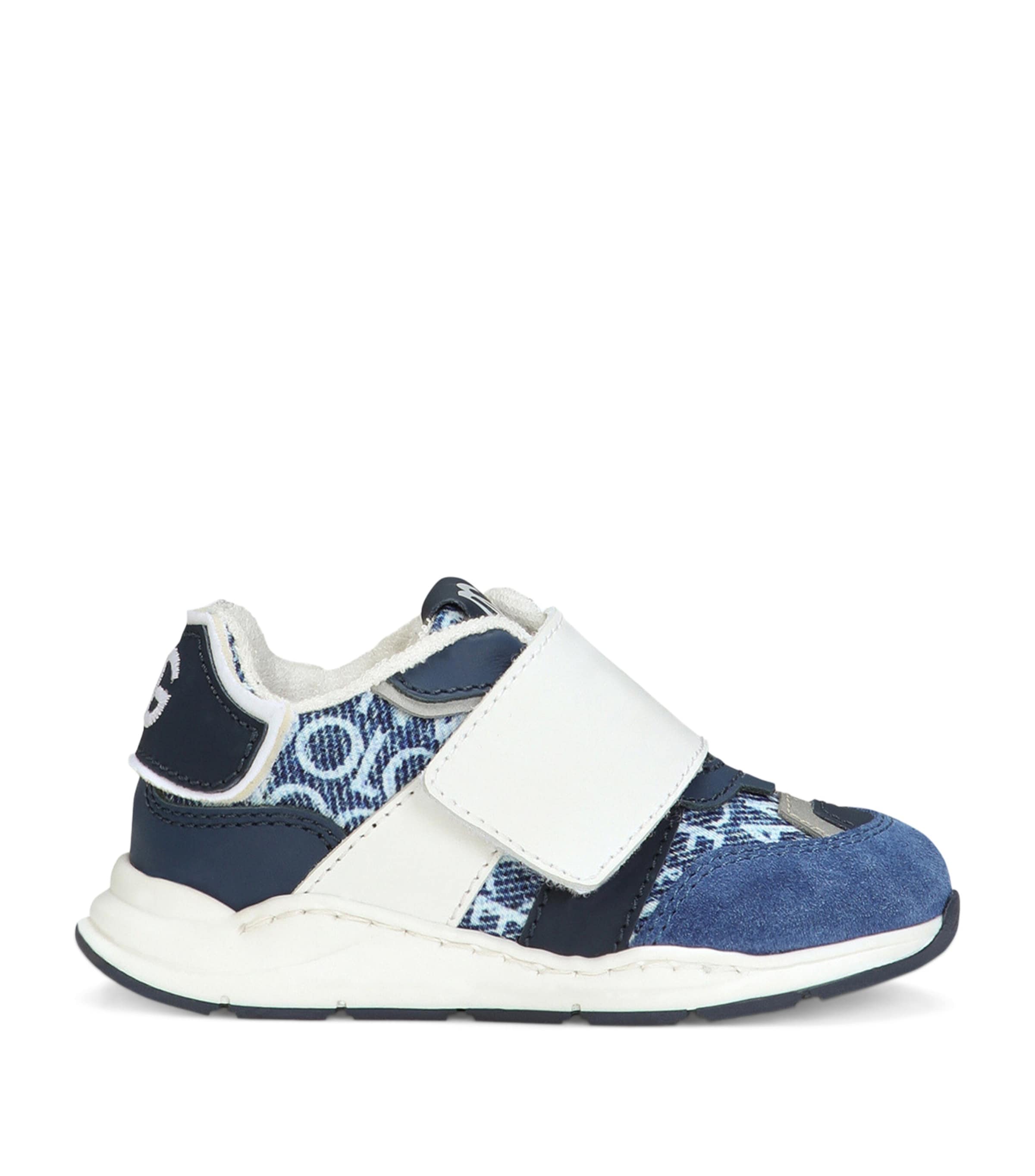 Logo Velcro Sneakers HBXCC-DG AZZURRO F.D Image 1
