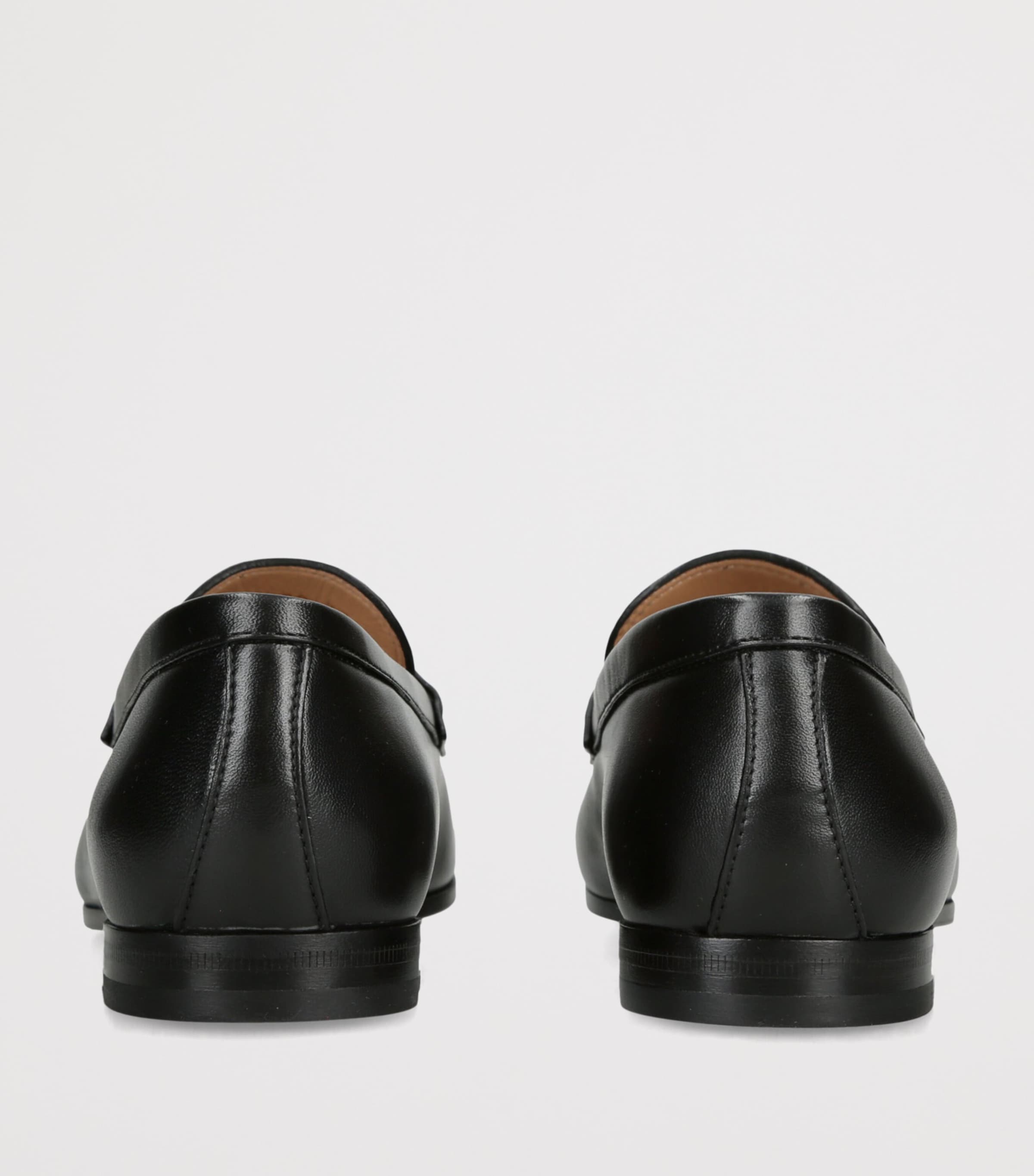 Valentino Garavani Leather VLogo Loafers Black Image 4