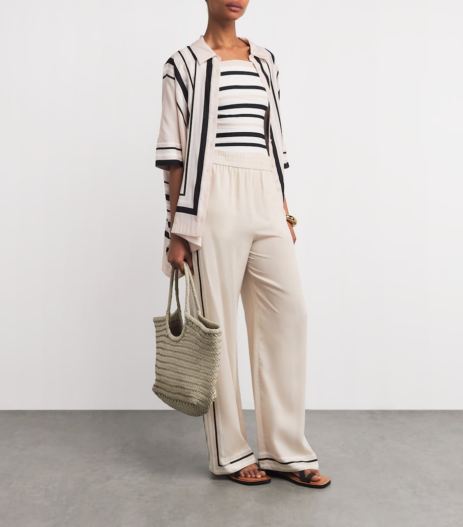Thomson Wide-Leg Trousers SAND STRIPE Image 2