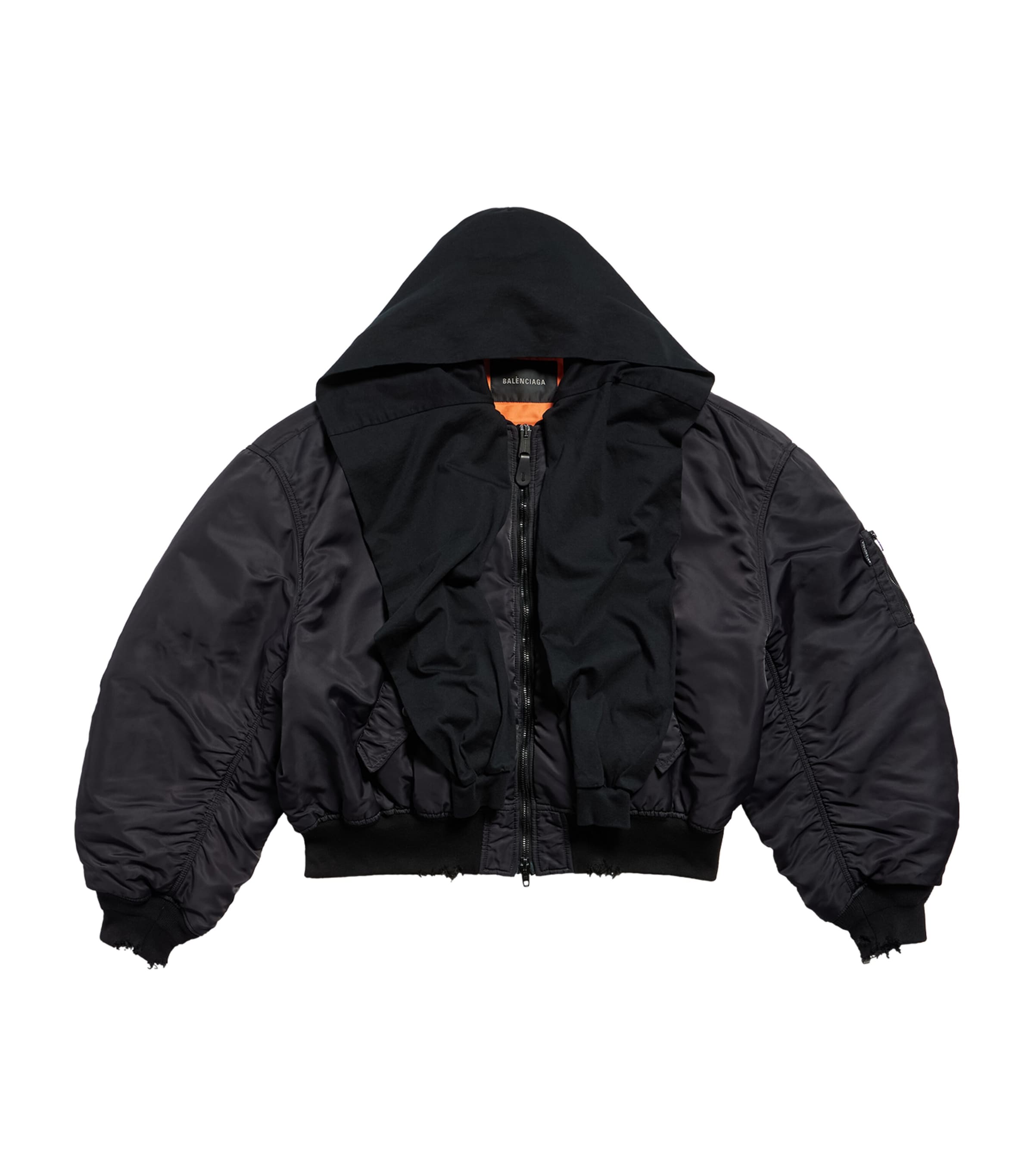 Balenciaga Technical Incognito Bomber Jacket In Black