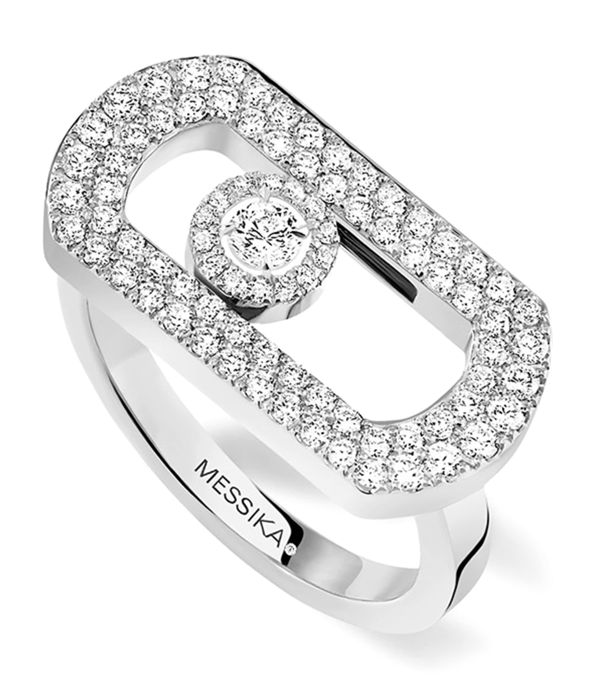White Gold and Diamond So Move Ring WHITE GOLD Image 1