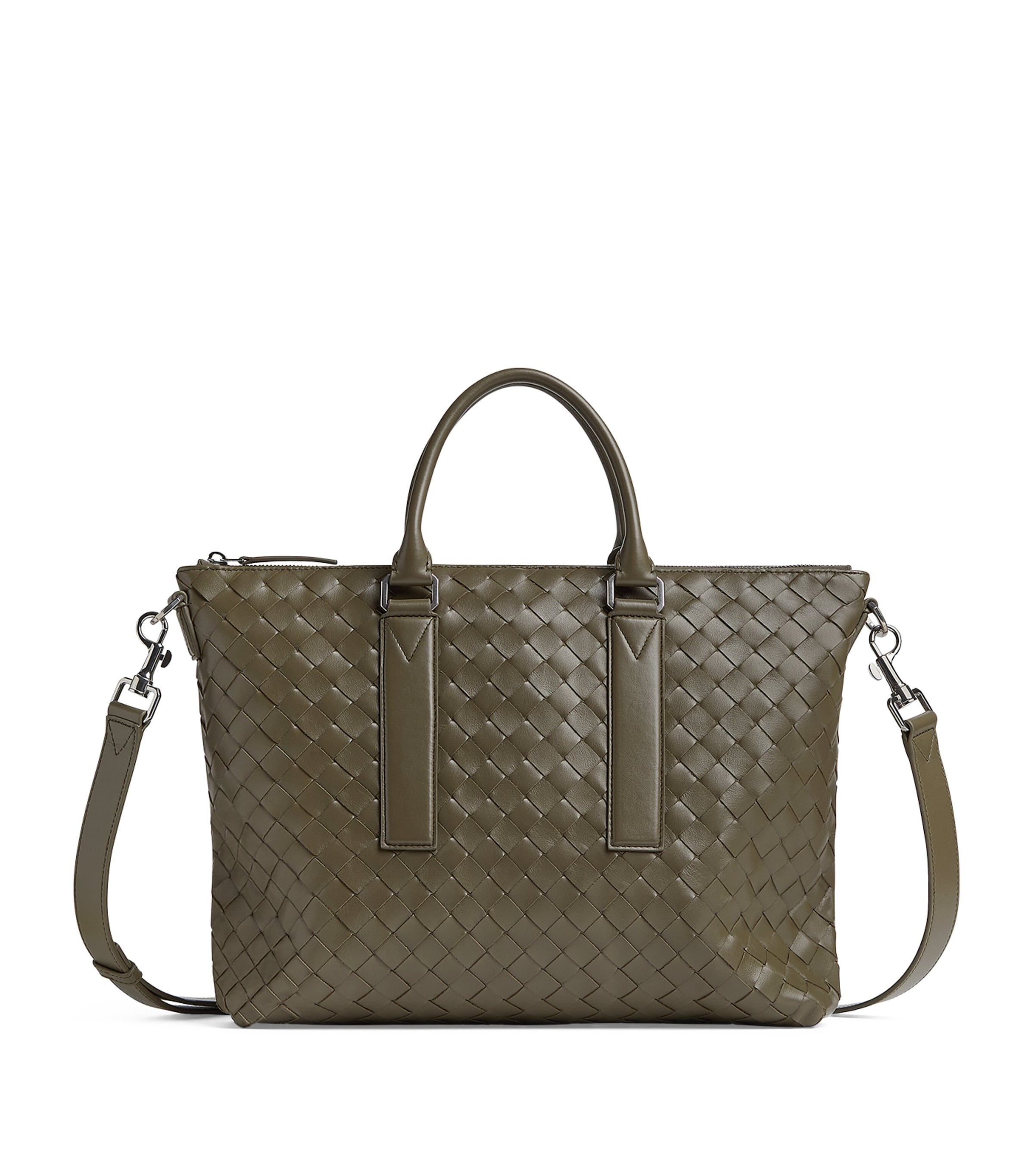 Bottega Veneta Intrecciato Leather Briefcase Image 1