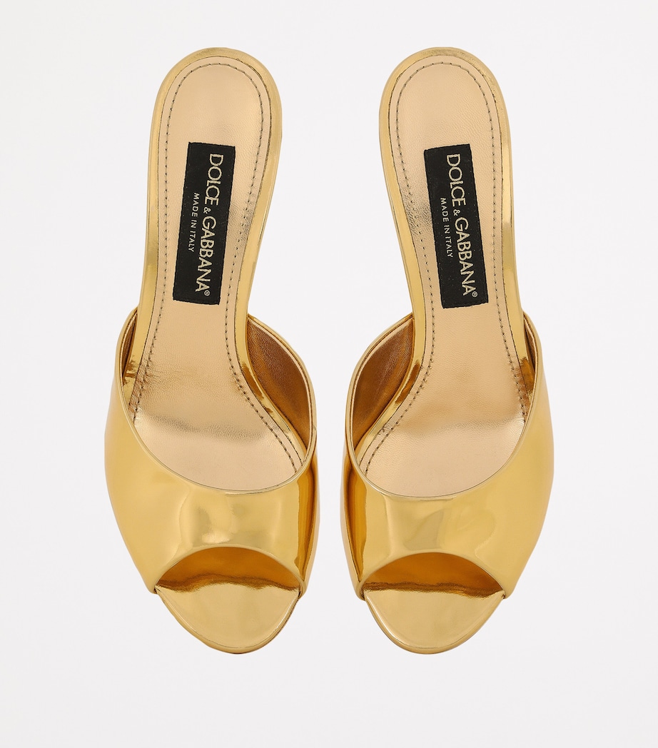 Patent Leather Mules 60 89869-LIGHT GOLD Image 2