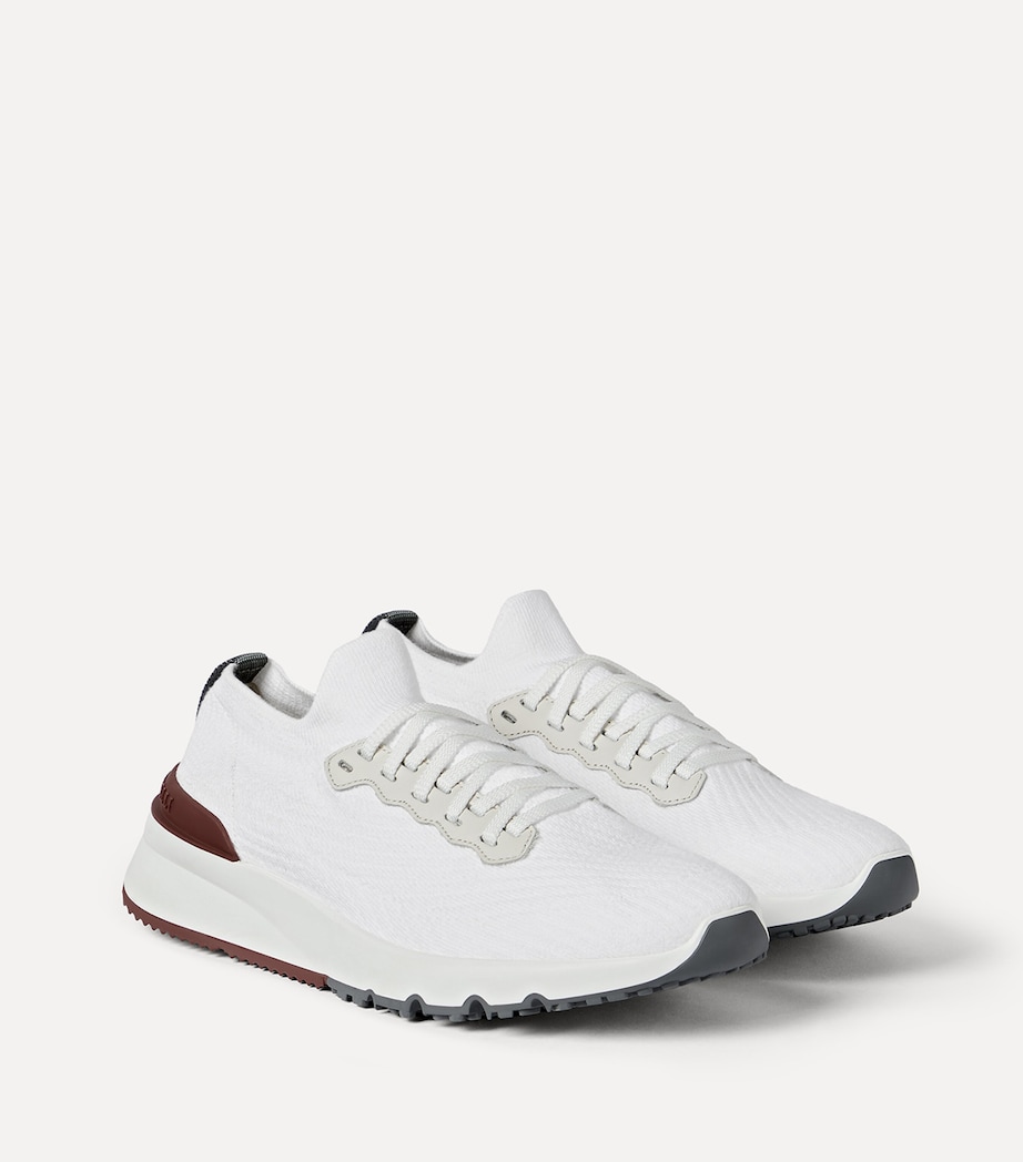 Brunello Cucinelli Cotton Knitted Sneakers Image 3
