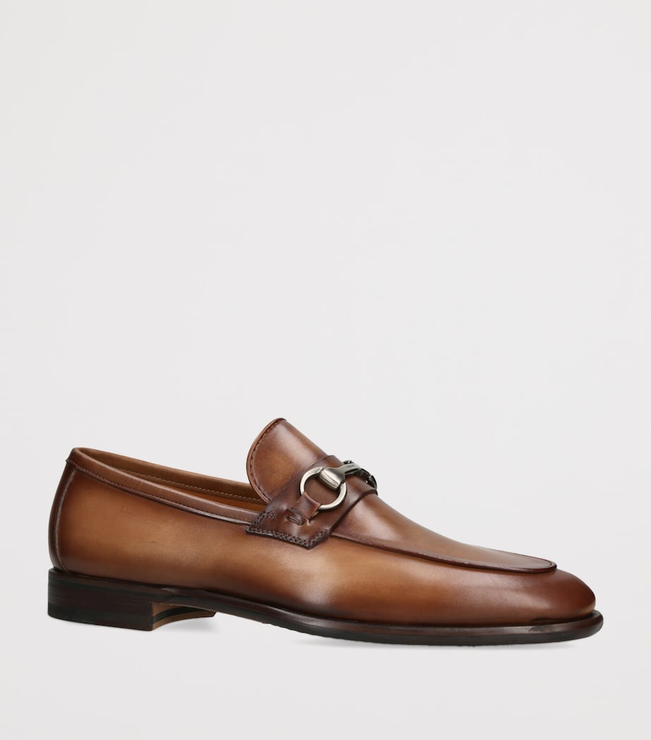Leather Hendidos Horsebit Loafers MID BROWN Image 3