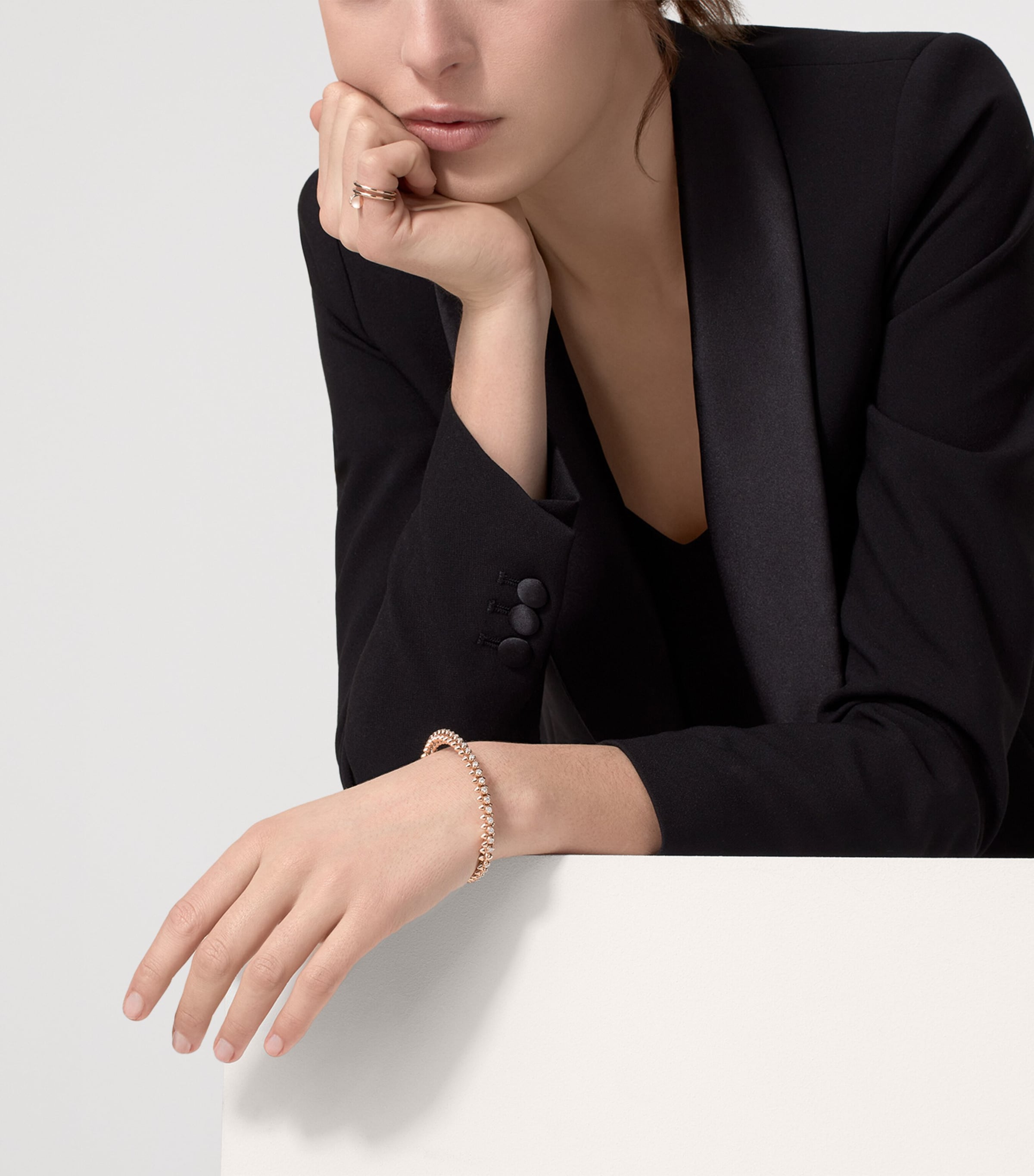 Rose Gold and Diamond Clash de Cartier Bracelet ROSE GOLD Image 4