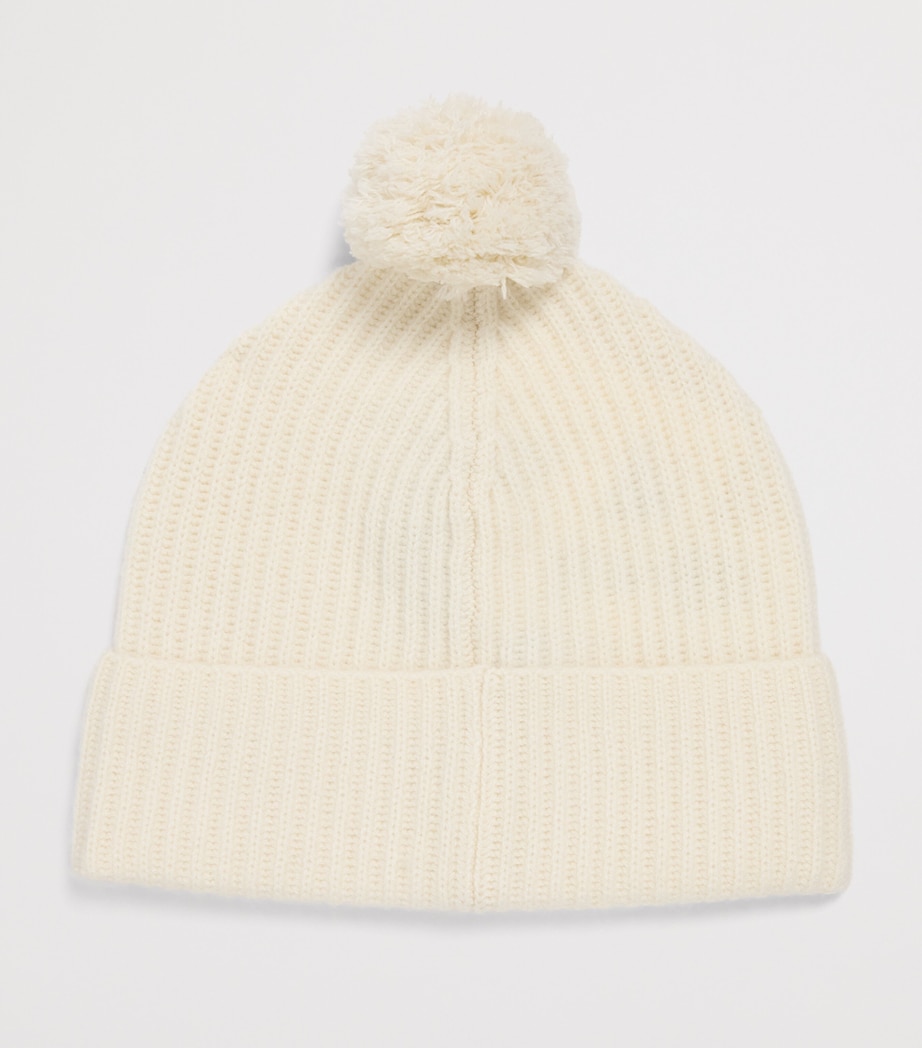 Cashmere Pom-Pom Beanie 2040 OFF WHITE Image 2