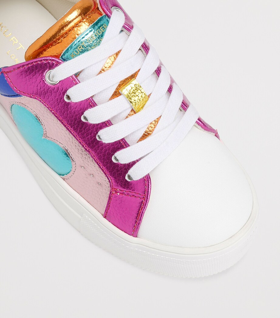 Kurt Geiger London Leather Mini Lana Heart Sneakers Mult/other Image 3