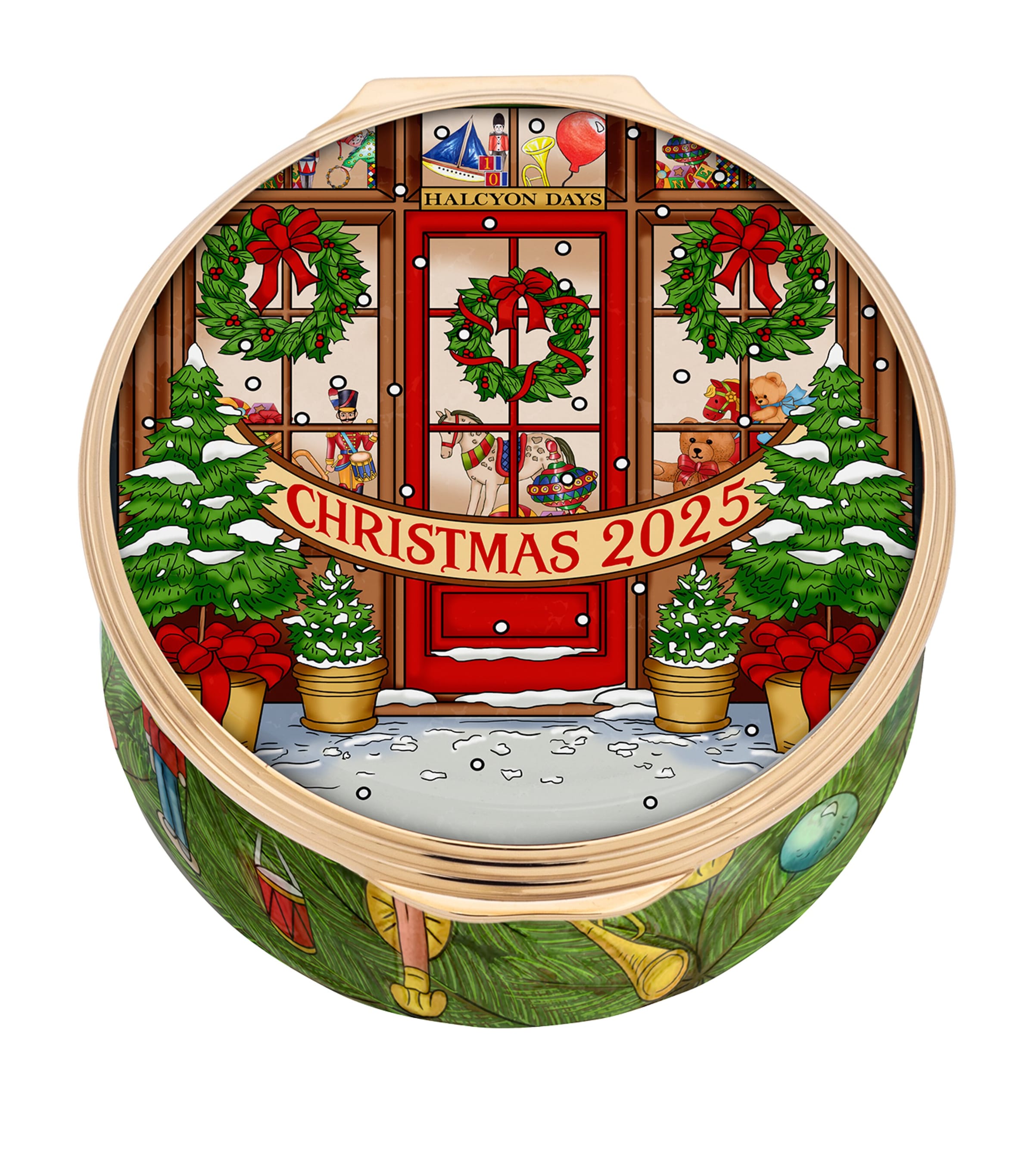 Halcyon Days Enamel The Wonder Of Christmas Box