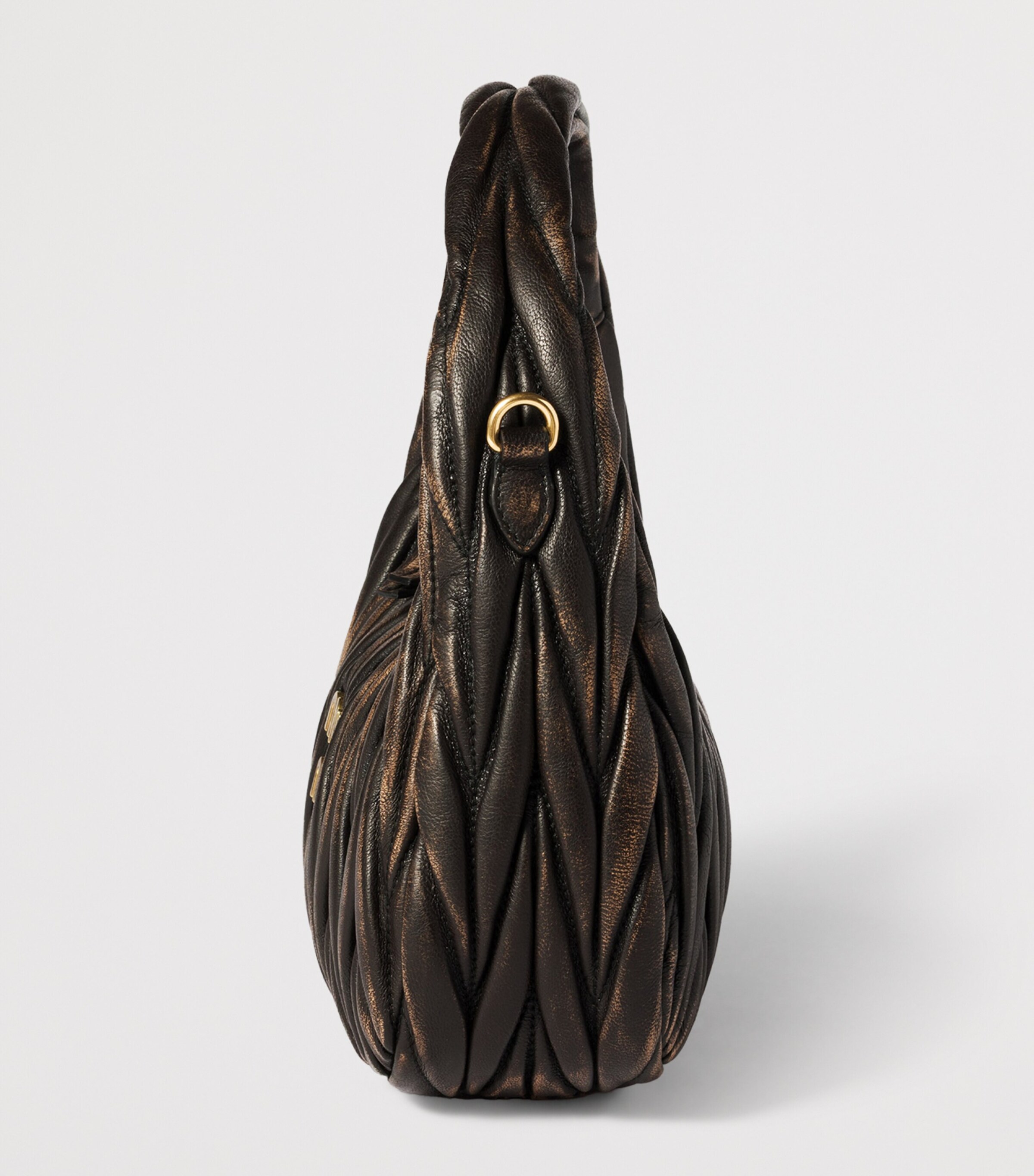 Small Matelassé Lambskin Wander Top-Handle Bag F0201 Image 7