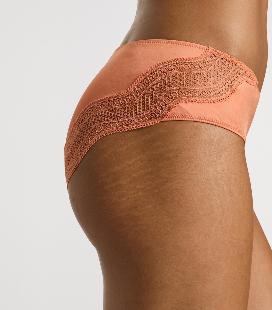 Hanro Womens Cira Midi Briefs Light Carnelian Image 6