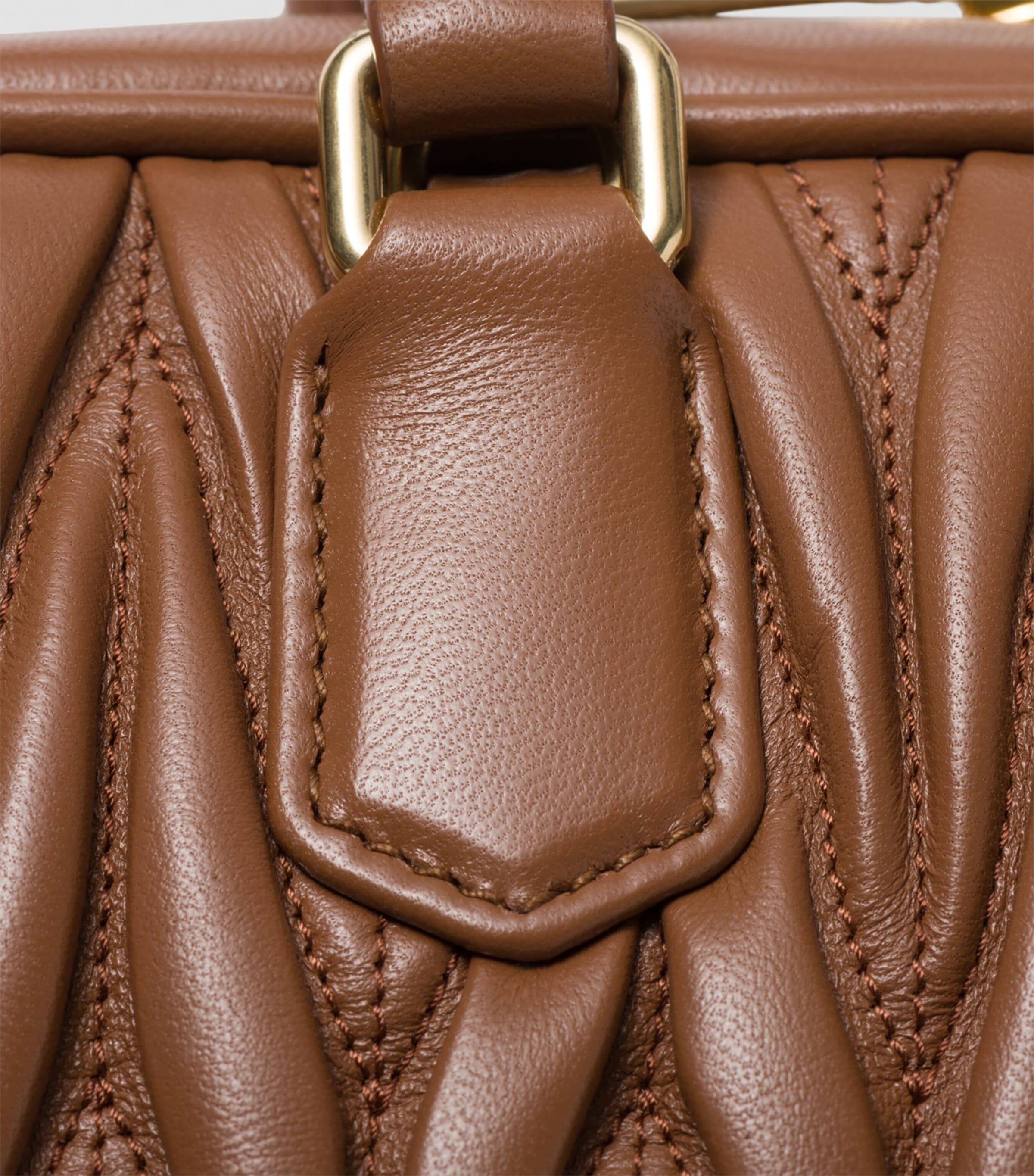 Miu Miu Small Matelassé Leather Arcadie Top-Handle Bag Image 2