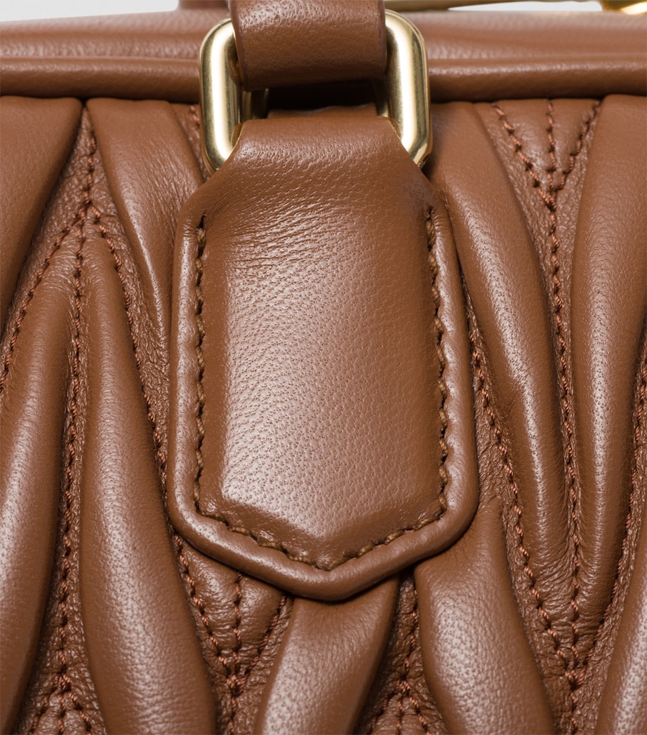 Miu Miu Small Matelassé Leather Arcadie Top-Handle Bag Image 2