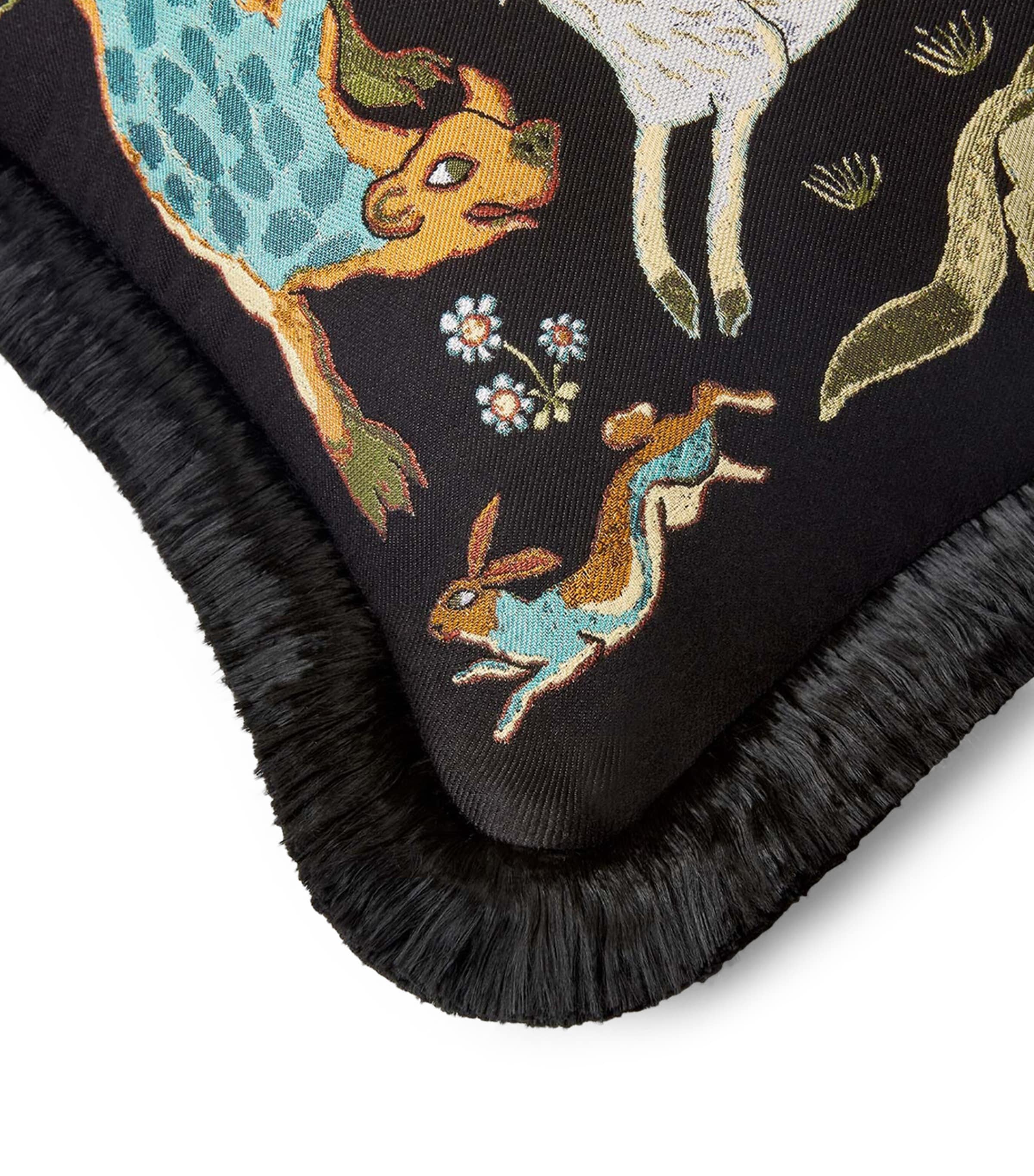 Medium Jacqaurd Trematonia Cushion (45cm x 45cm) EBONY Image 4