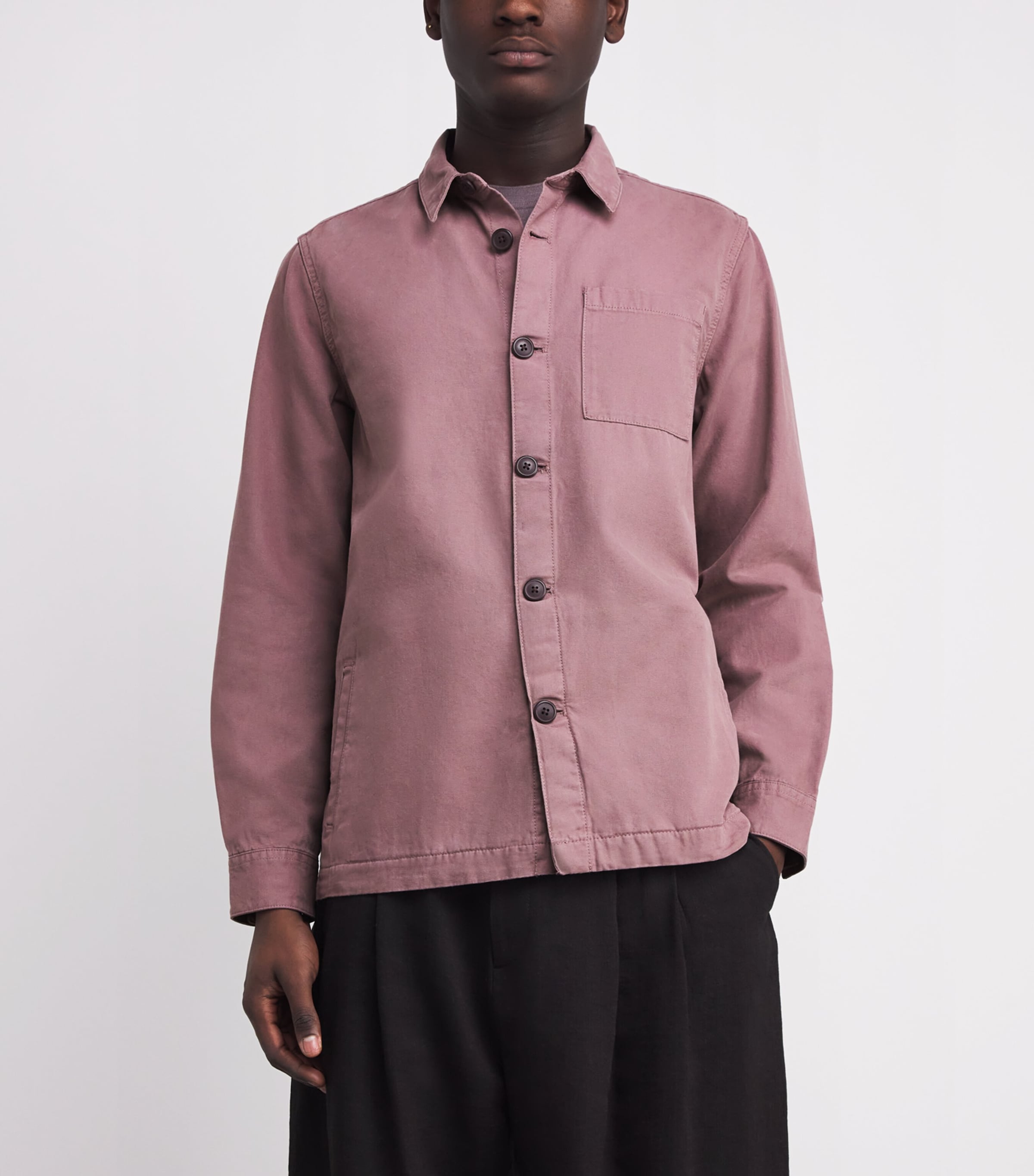 Cotton Washed Overshirt PEPPERCORNPU57 Image 3
