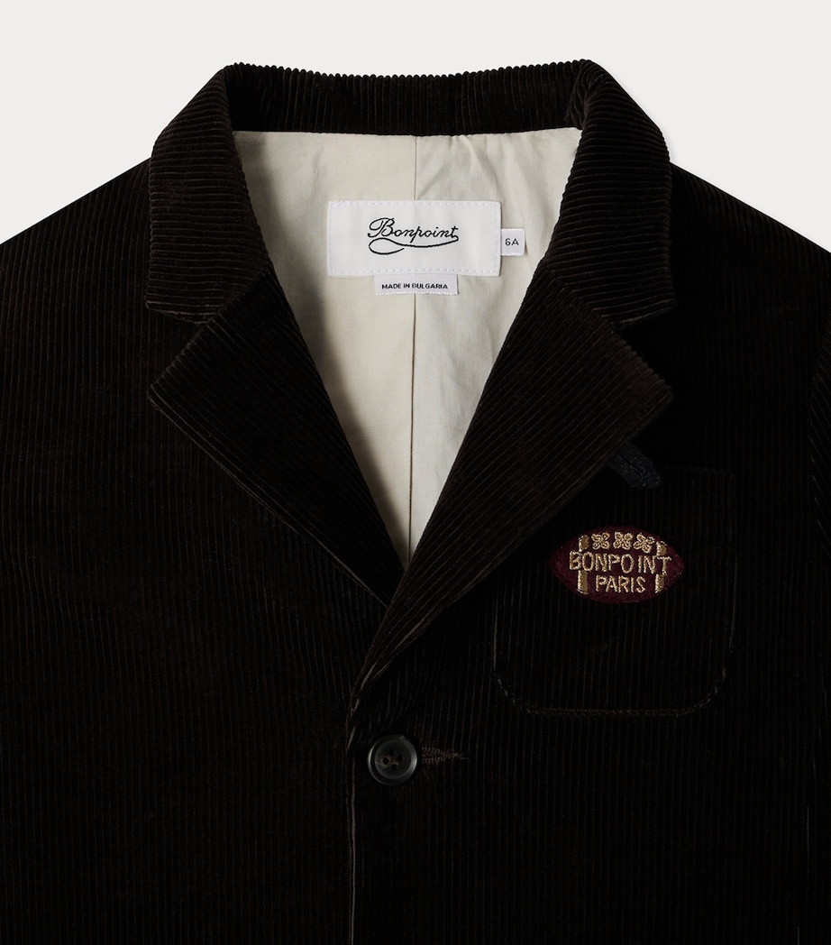 Cotton Corduroy Tomas Blazer (4-8 Years) CAFE Image 3