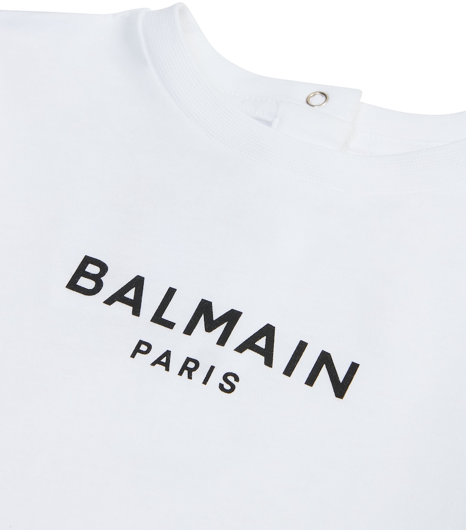 Text Logo T-Shirt (4-14 Years) 100NEWHITE/BLACK Image 2