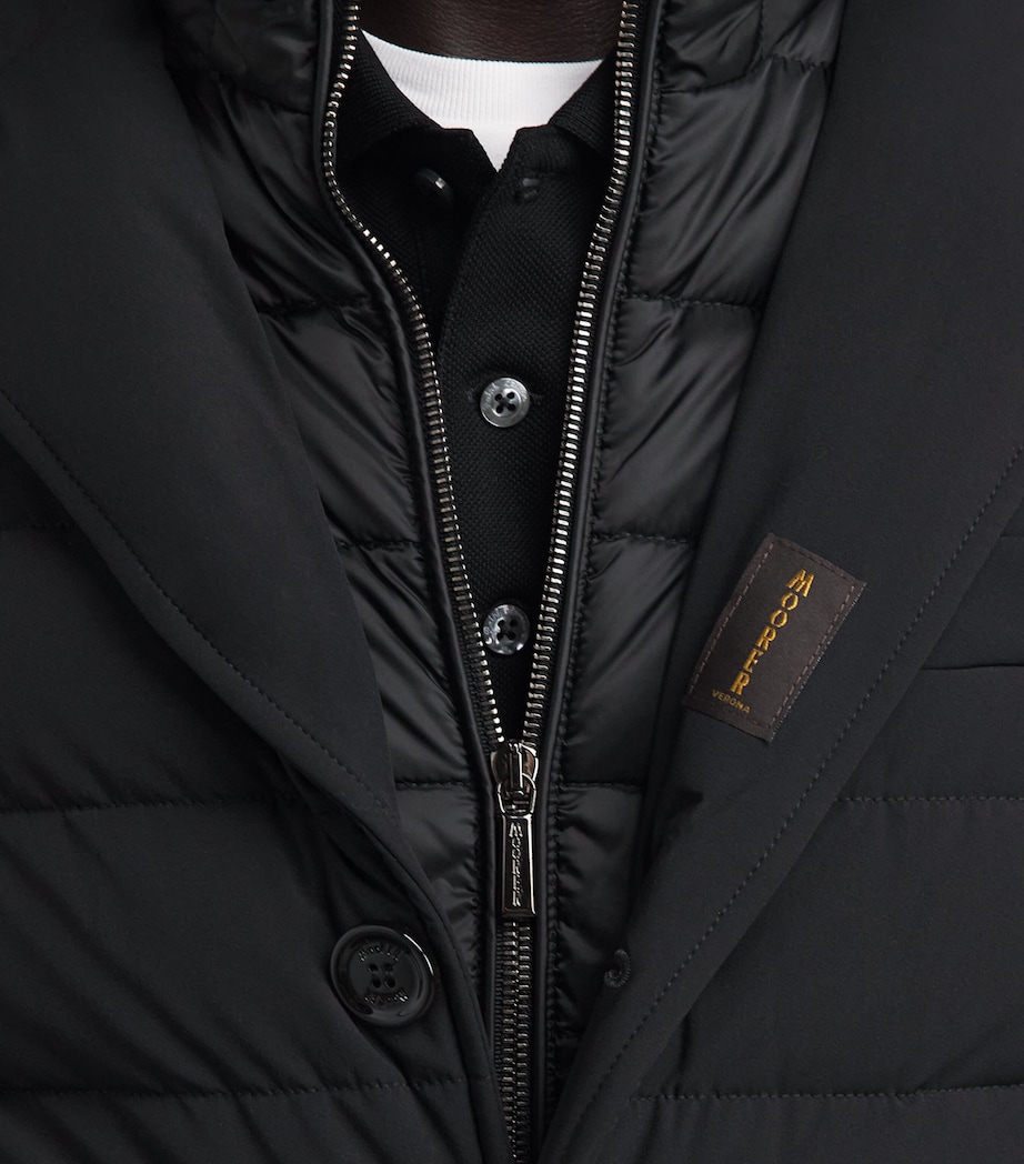 Moorer Mens Hybrid Rogers Jacket Nero Image 3