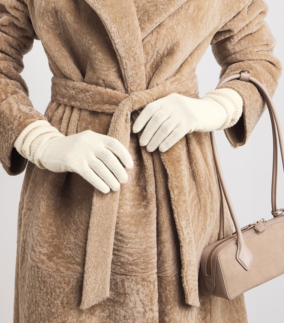 Wool-Cashmere Gloves BIANCO E BEIGE Image 2