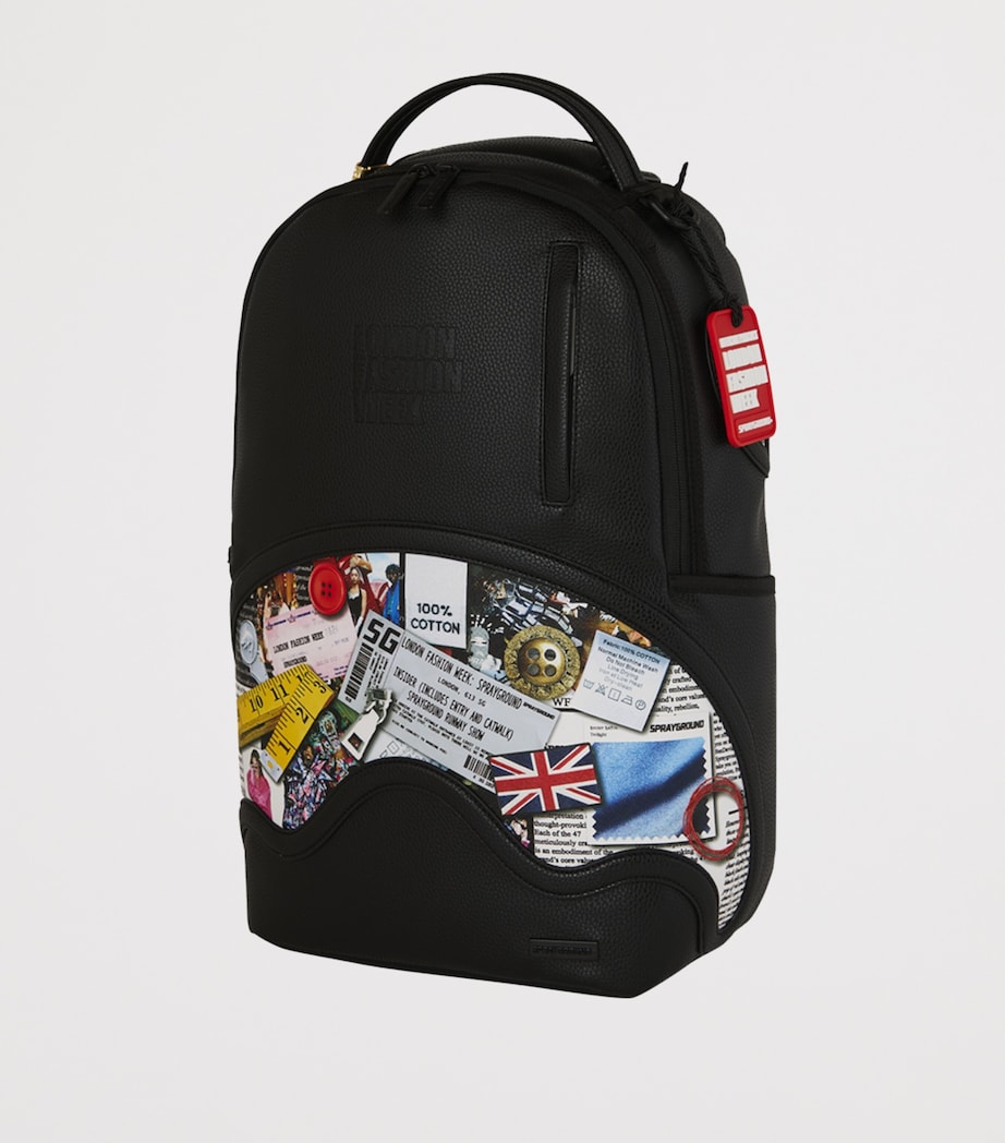 Sprayground x London Fashion Week Moodboard Montage Backpack BLACK Image 5