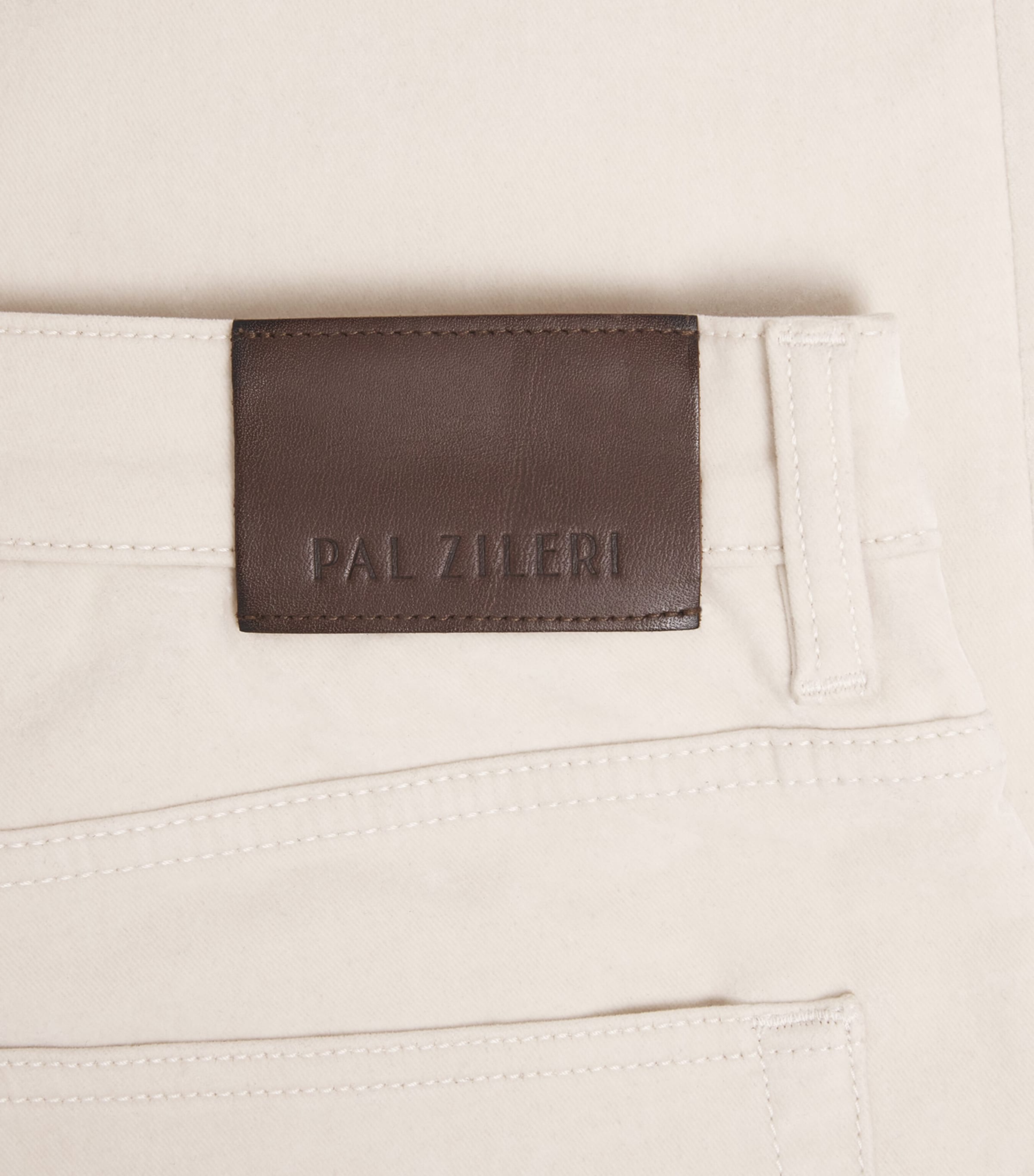 Pal Zileri Mens Straight Jeans Natural Image 6