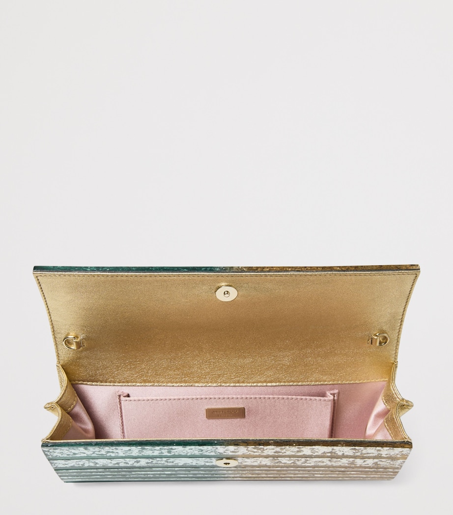 Sweetie Glitter Dégradé Clutch Bag LIGHT VERDE/GOLD Image 6